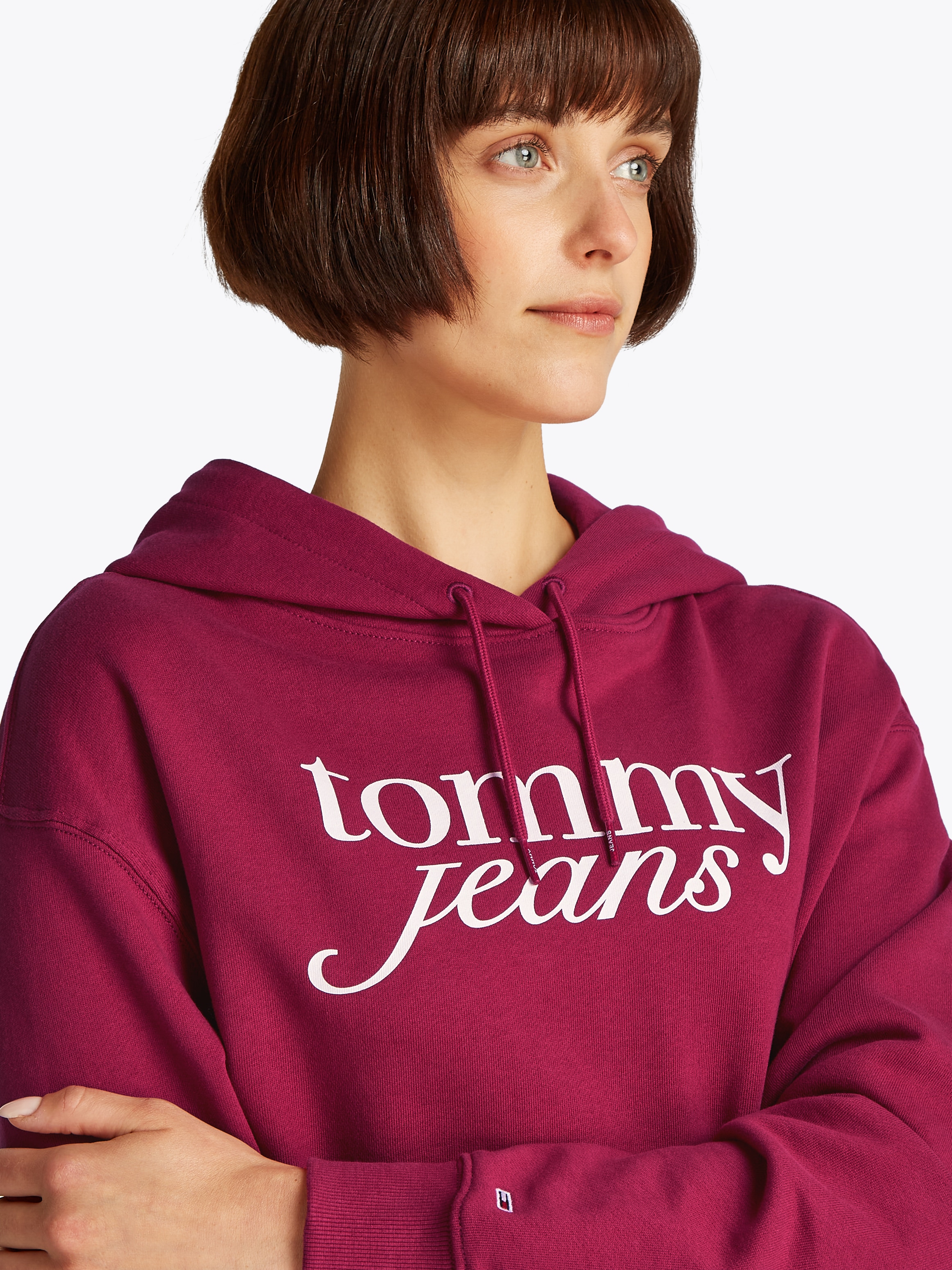 Tommy Jeans Hoodie »TJW RLX CRP SCRIPT HOODIE EXT«, mit Logoschriftzug