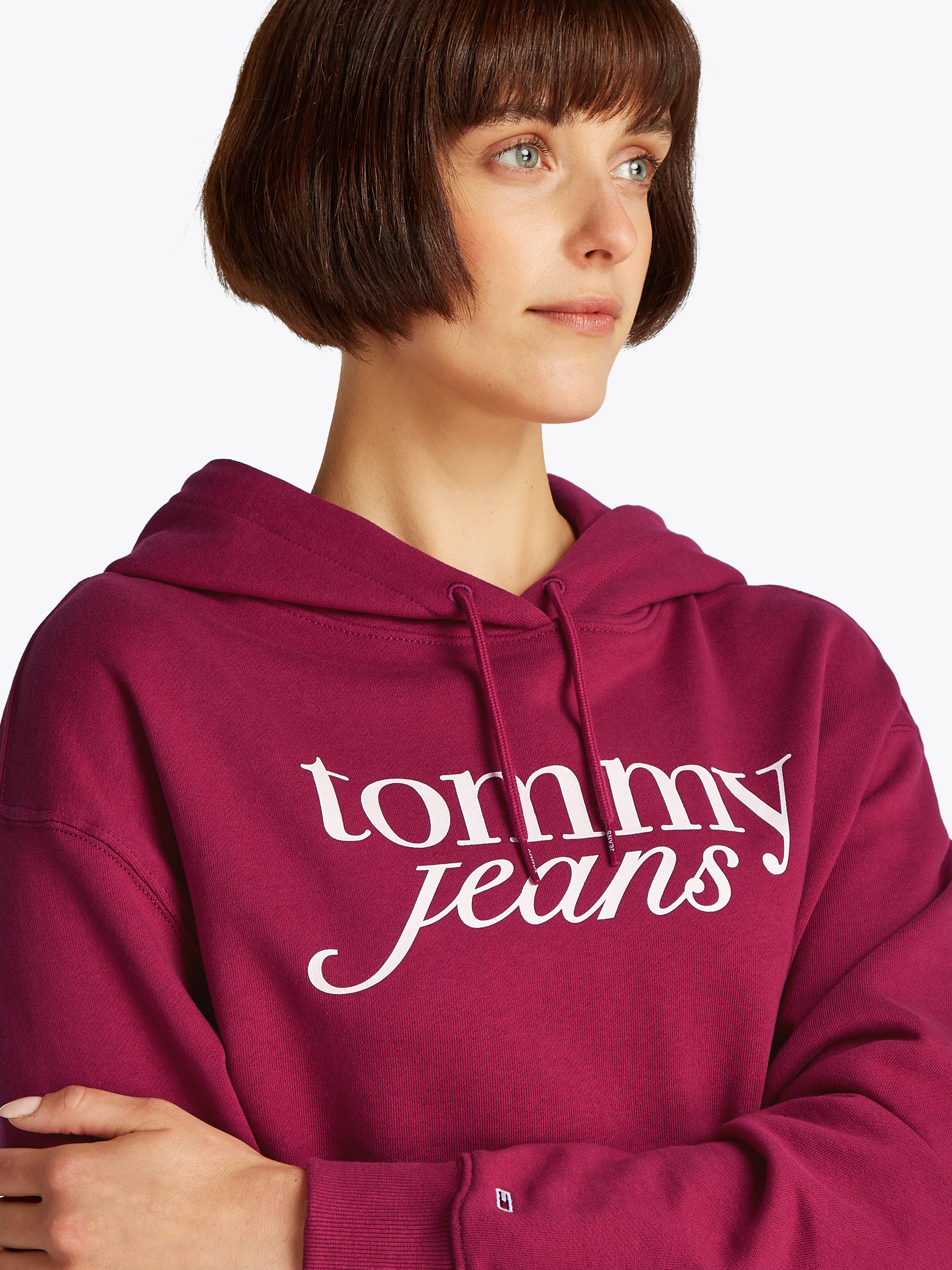 Tommy Jeans Hoodie "TJW RLX CRP SCRIPT HOODIE EXT", mit Logoschriftzug günstig online kaufen