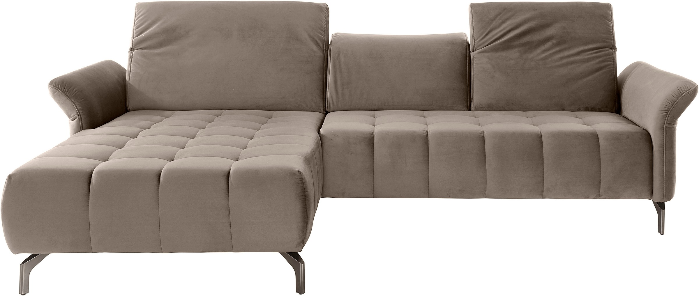 Home affaire Ecksofa "Fresh L-Form" Federkern, wahlweise Kopfteilverstellun günstig online kaufen