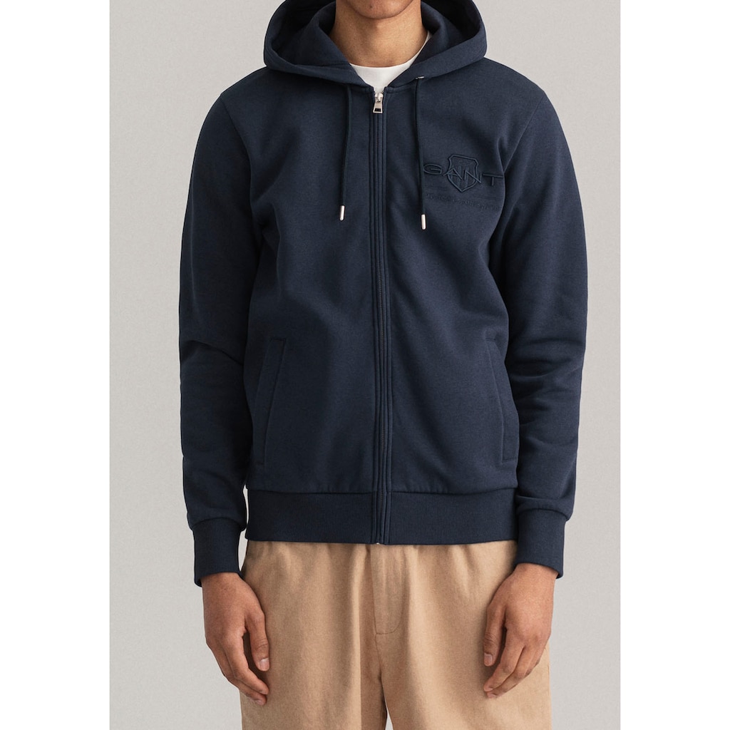 Gant Kapuzensweatjacke »TONAL ARCHIVE SHIELD ZIP HOODIE«