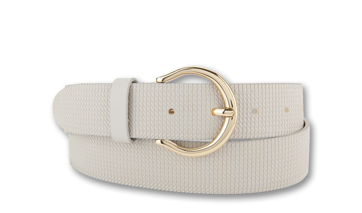 BERND GÖTZ Ledergürtel "Ledergürtel mit feiner Streifenprägung und Goldschl günstig online kaufen