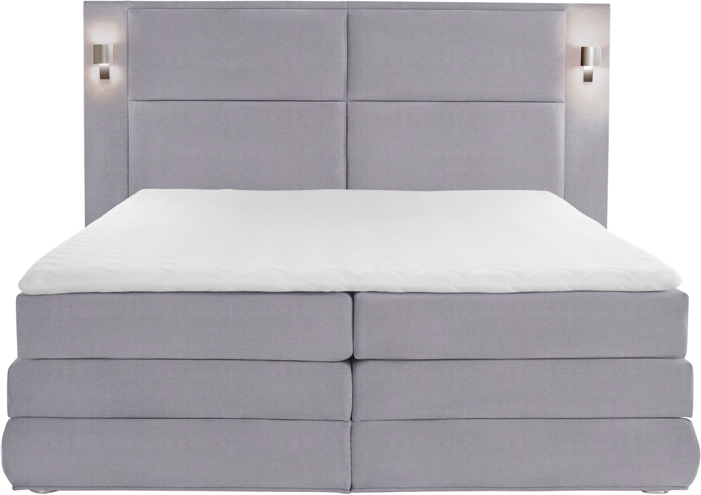 COLLECTION AB Boxspringbett »Copenhagen« inklusive Bettkasten, Topper, wahlweise mit LED-Beleuchtung