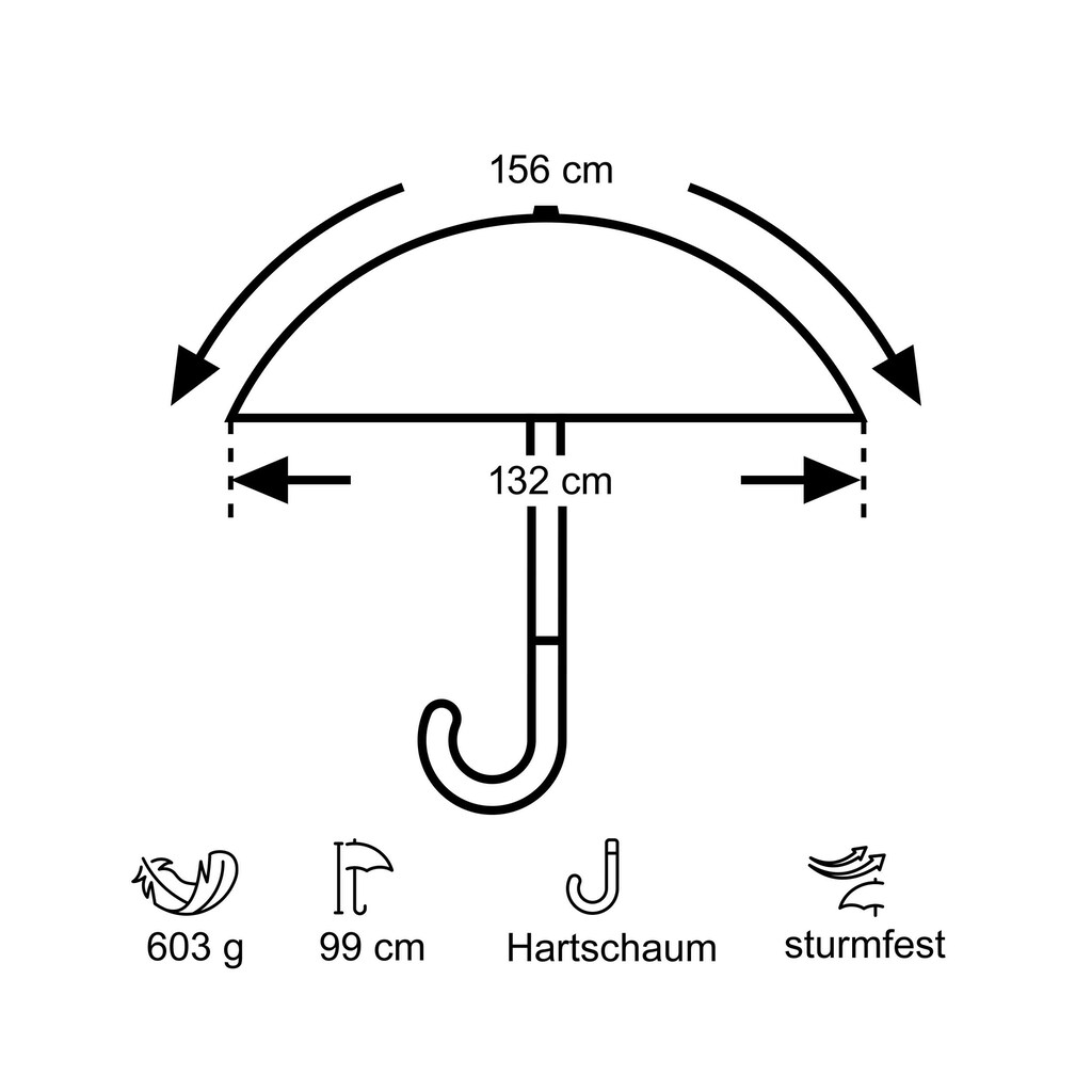 EuroSCHIRM® Partnerschirm »birdiepal® windflex«