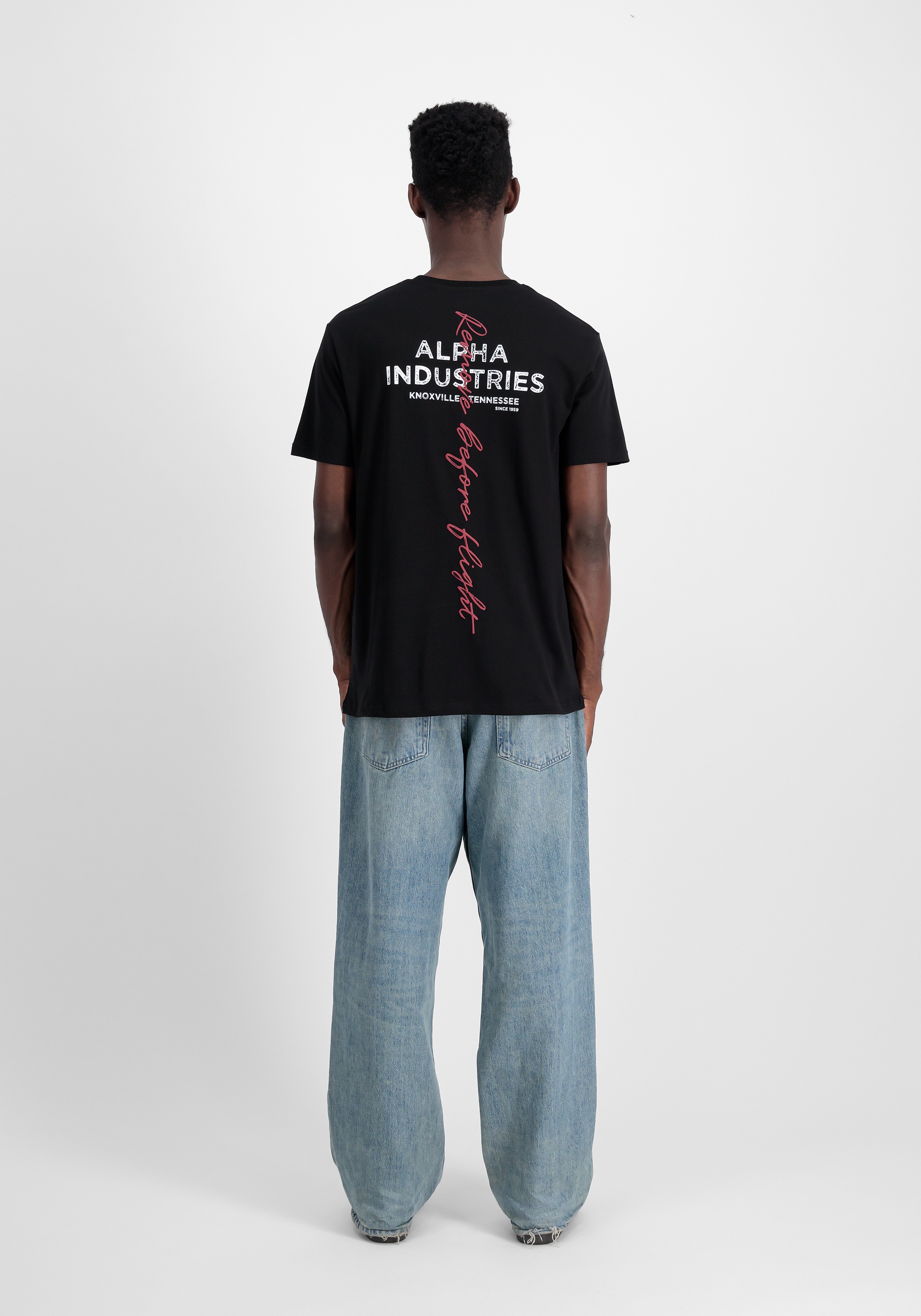 Alpha Industries T-Shirt »Alpha Industries Men - T-Shirts Signature Backprint T-Shirt«