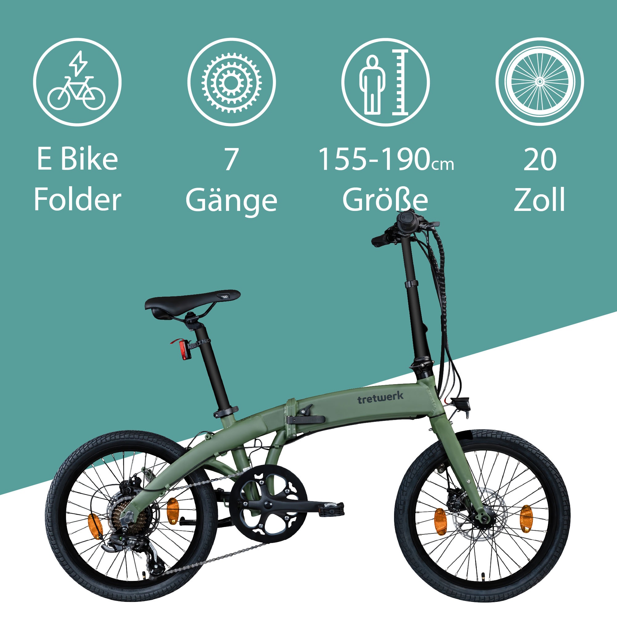 Tretwerk E-Bike »Akimbo Plus«, 7 Gang, Shimano, Tourney, Heckmotor 250 W