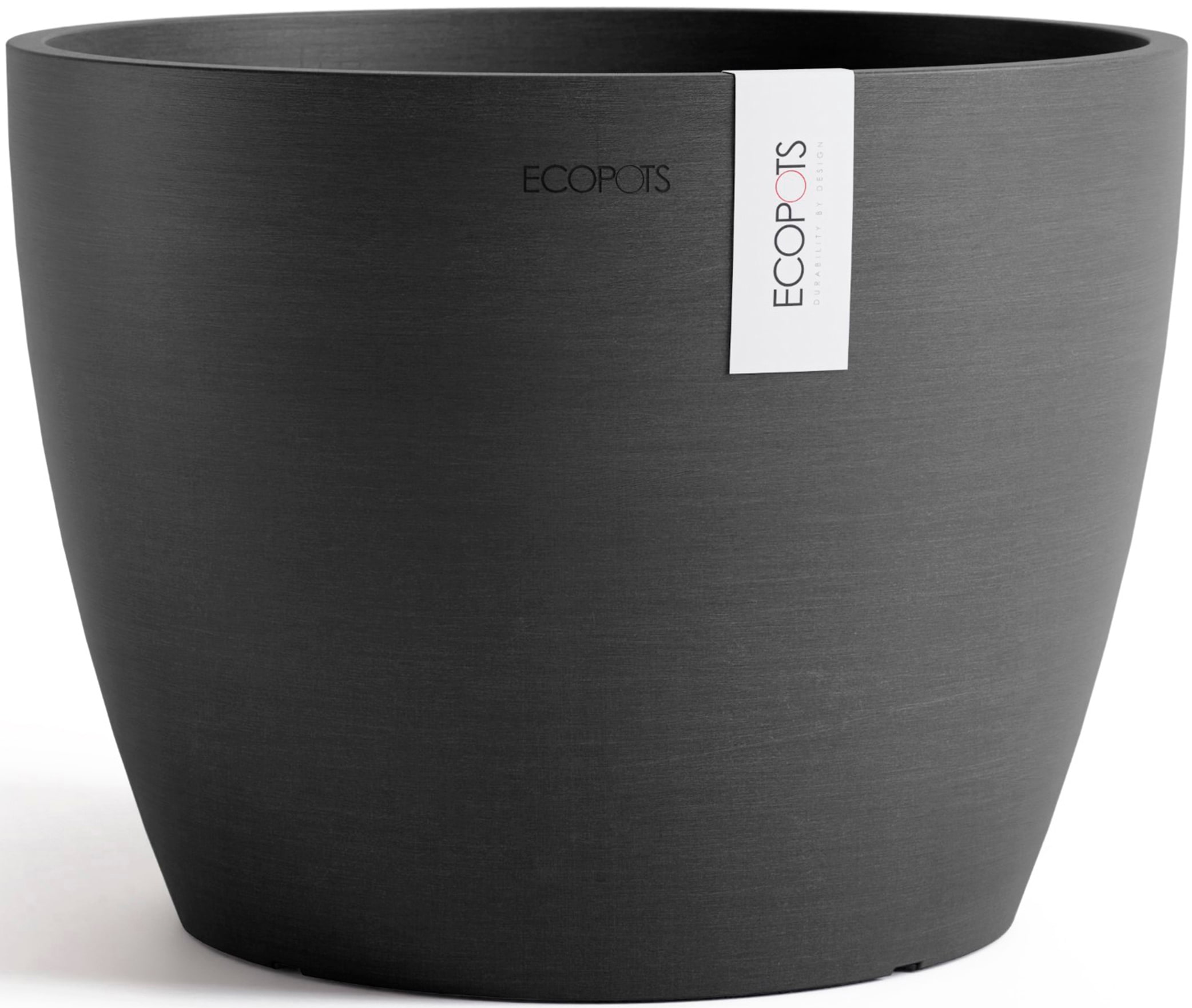 ECOPOTS Blumentopf »Stockholm 31 Dunkelgrau«, für innen und außen: frostsicher, bruchsicher und lichtbeständig