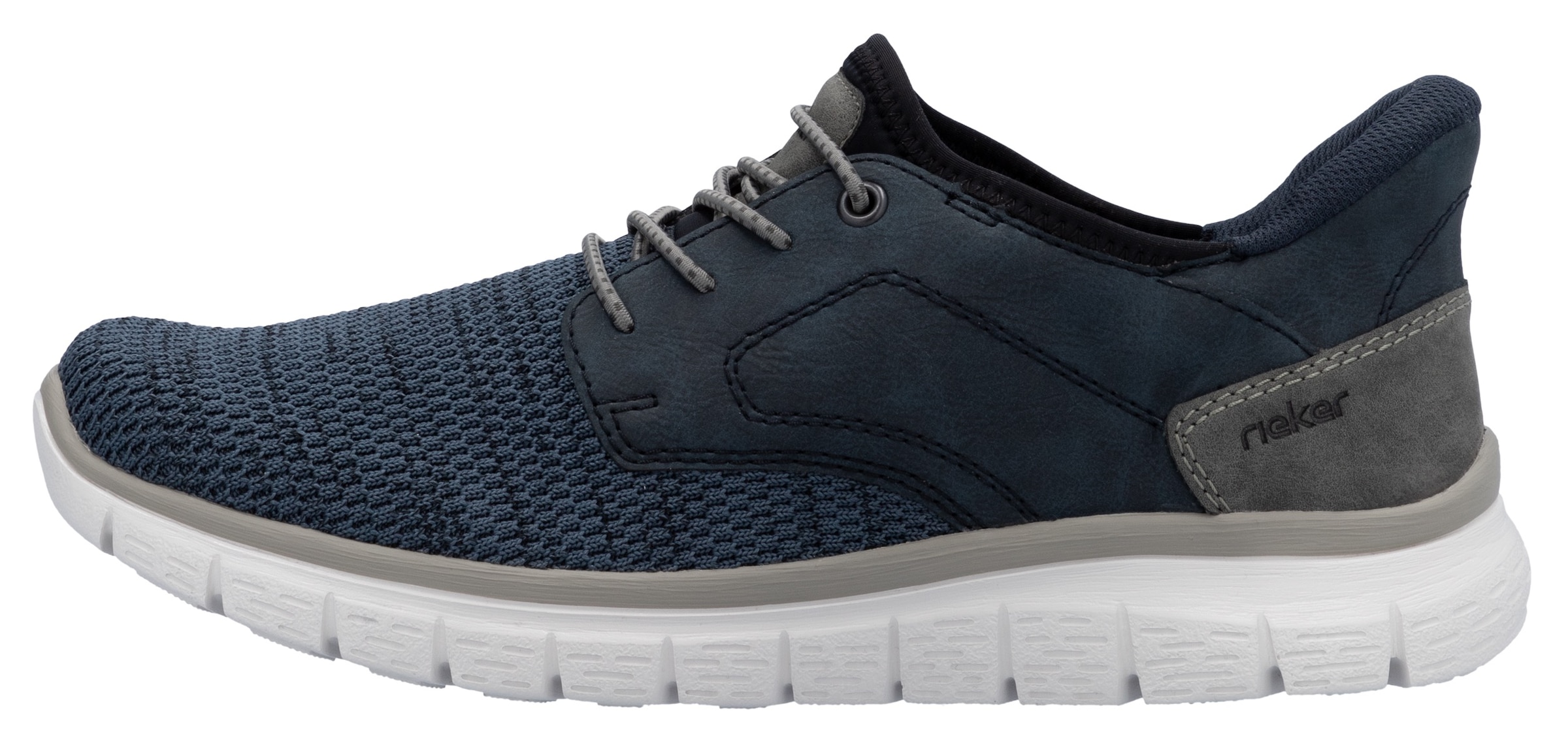 Rieker Slip-On Sneaker, Freizeitschuh, Halbschuh, Schlupfschuh, gepolsterter Fersenabschluss
