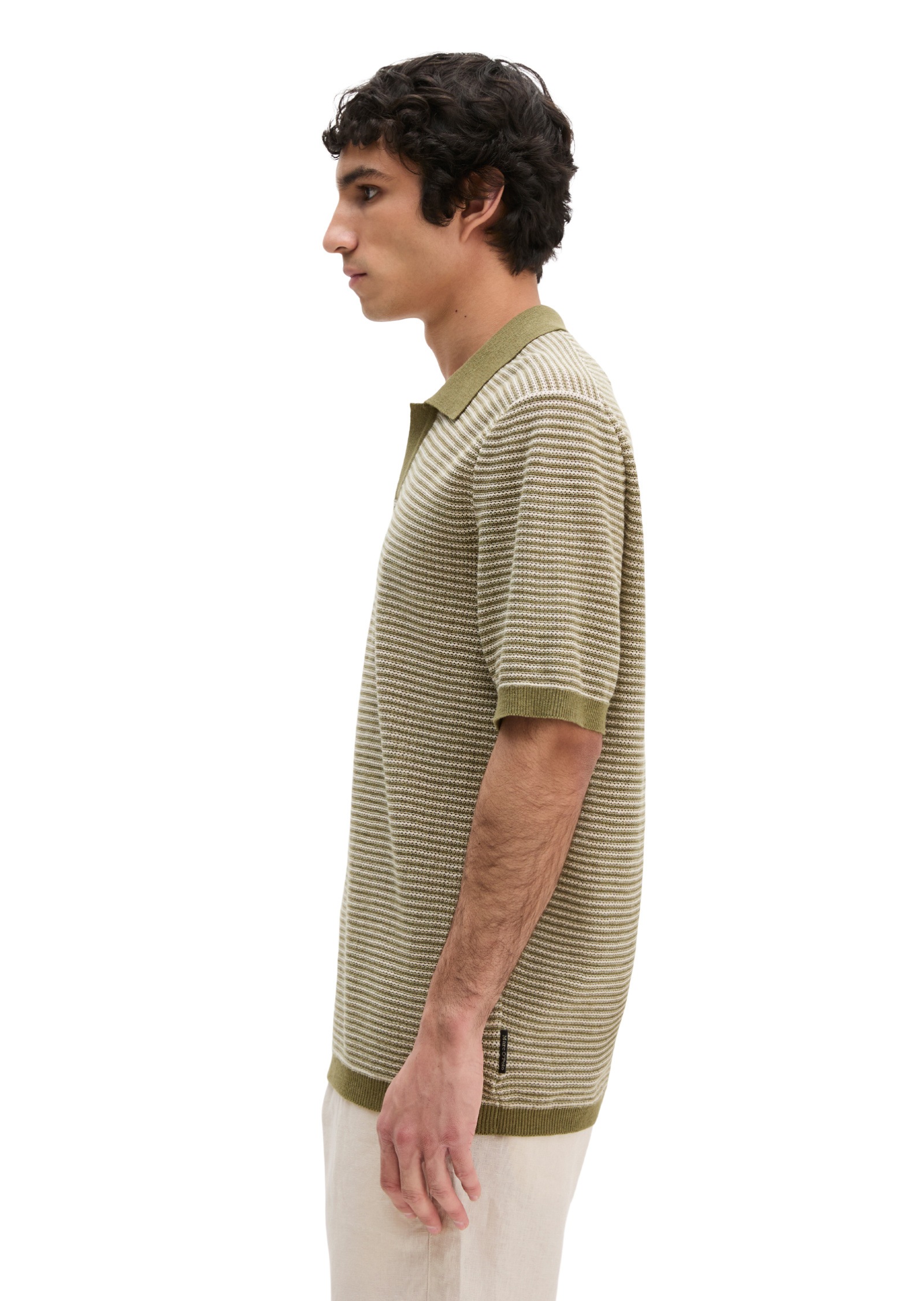 Marc O'Polo Poloshirt »aus Bio-Baumwolle und Leinen«