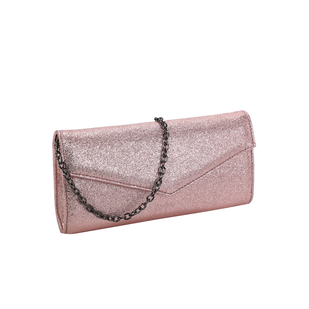 Buffalo Clutch »Secco Glitter«, mit stylischem Ketten-Schulterriemen