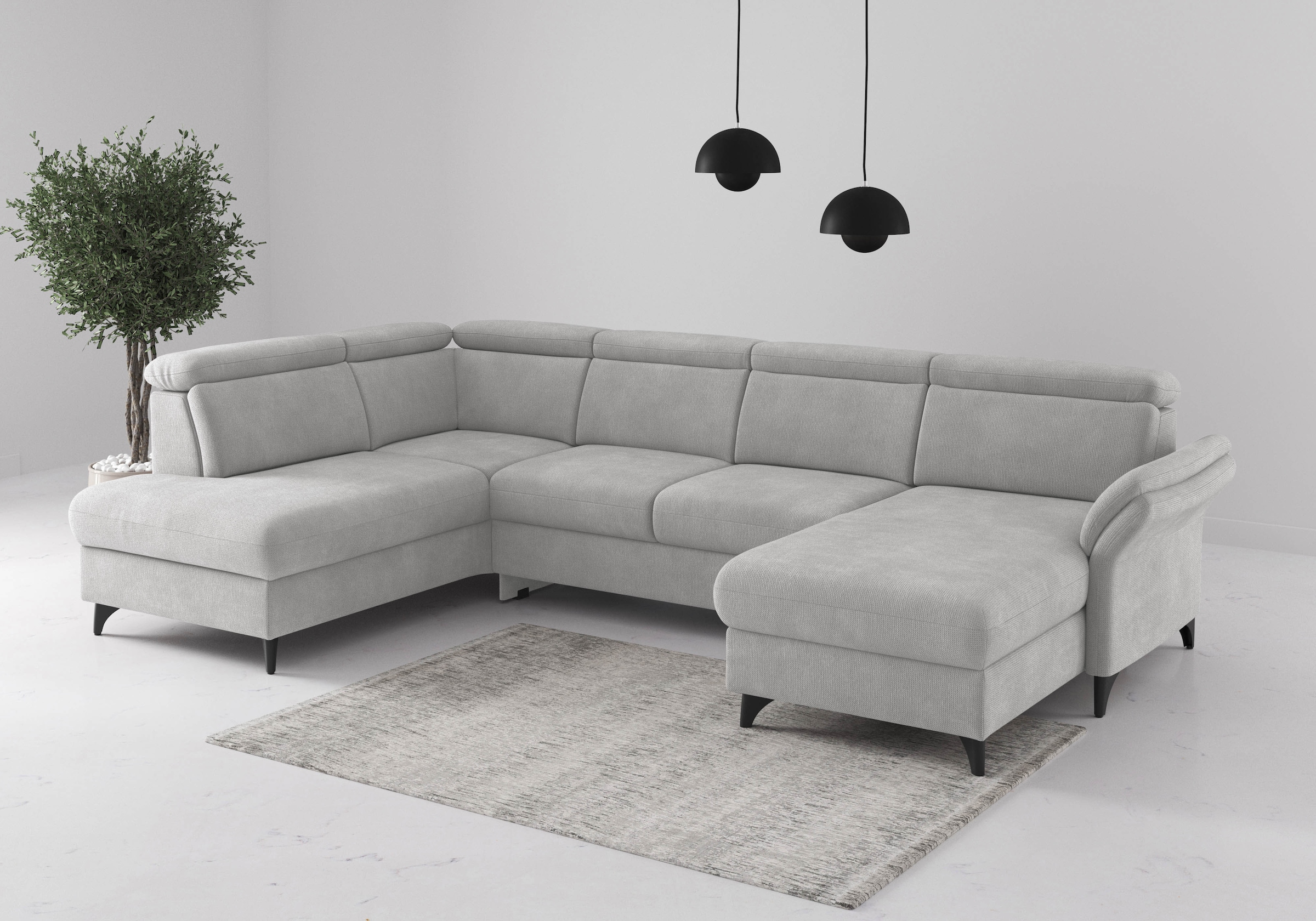 sit&more Wohnlandschaft "Glendale, U-Form" inkl. Kopfteilverstellung,wahlwe günstig online kaufen