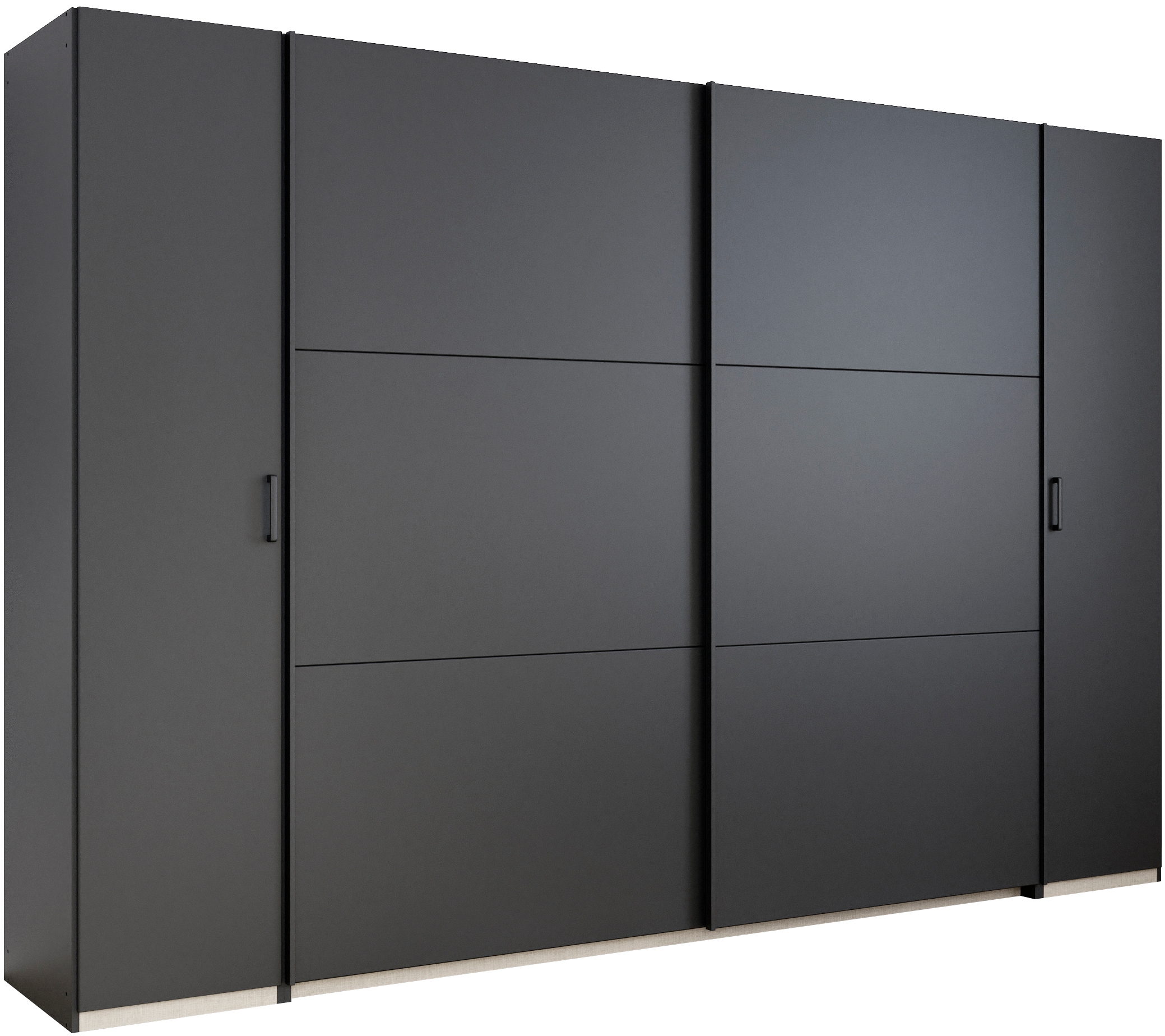 rauch Schwebetürenschrank "Kleiderschrank Drehtürenschrank Schrank Garderobe KRONACH" in 3 Ausstattungen BASIC/CLASSIC/PREMIUM, Breiten 225/268/311/354 cm, mit Dreh- und Schwebetüren und vielen Einlegeböden MADE IN GERMANY