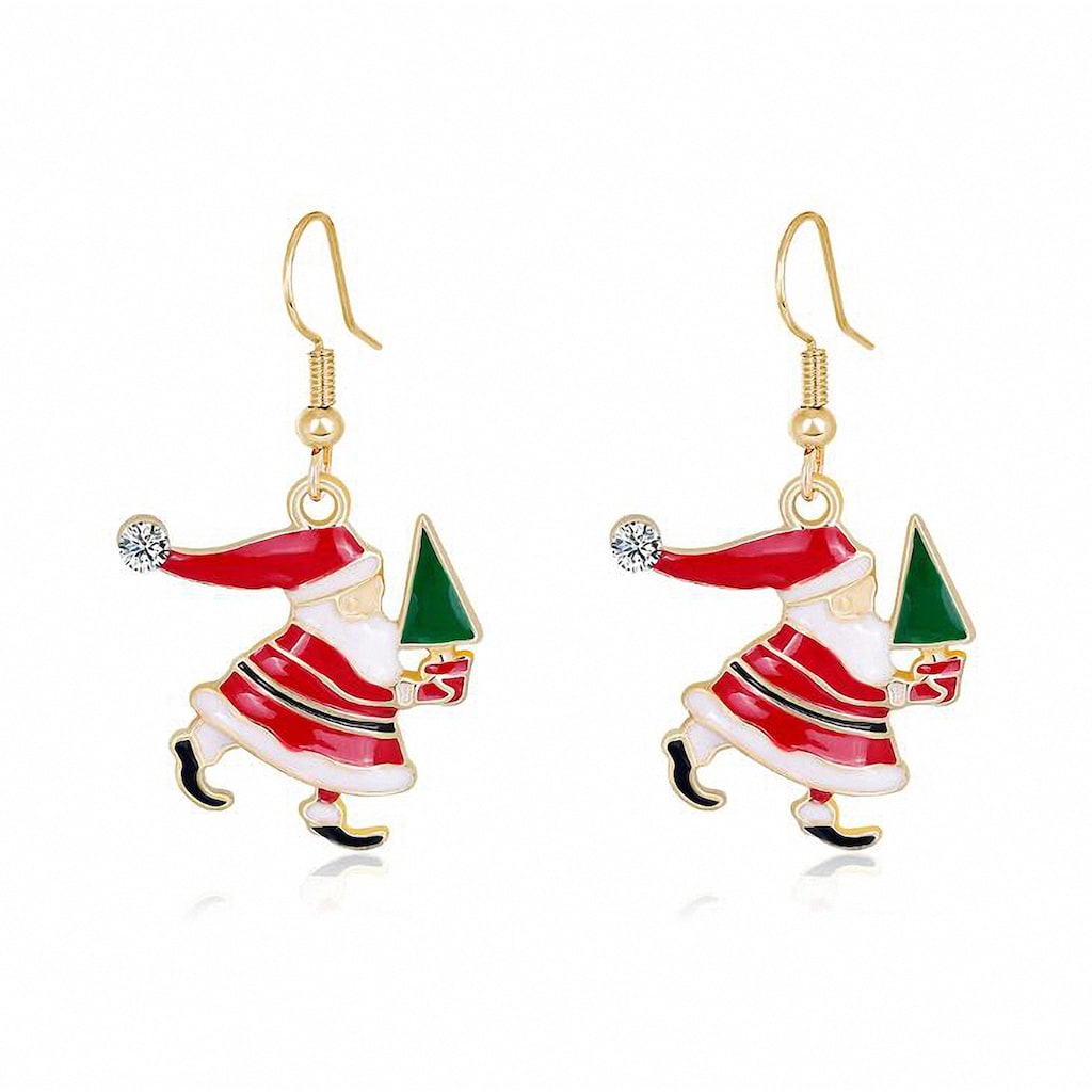 Adelia´s Paar Ohrhänger »Weihnachtsschmuck Ohrhänger Weihnachtsmann«, Weihnachtsschmuck