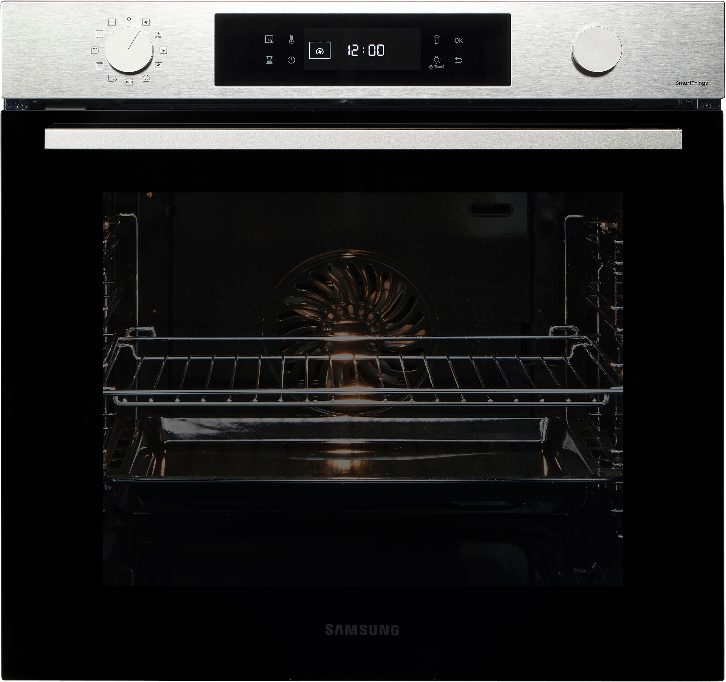 Samsung Einbaubackofen NV7400B »NV7B41307AS«, Pyrolyse-Selbstreinigung, Raumwunder - XXL-Innenraum mit 76L, langsam schließender Tür und WiFi