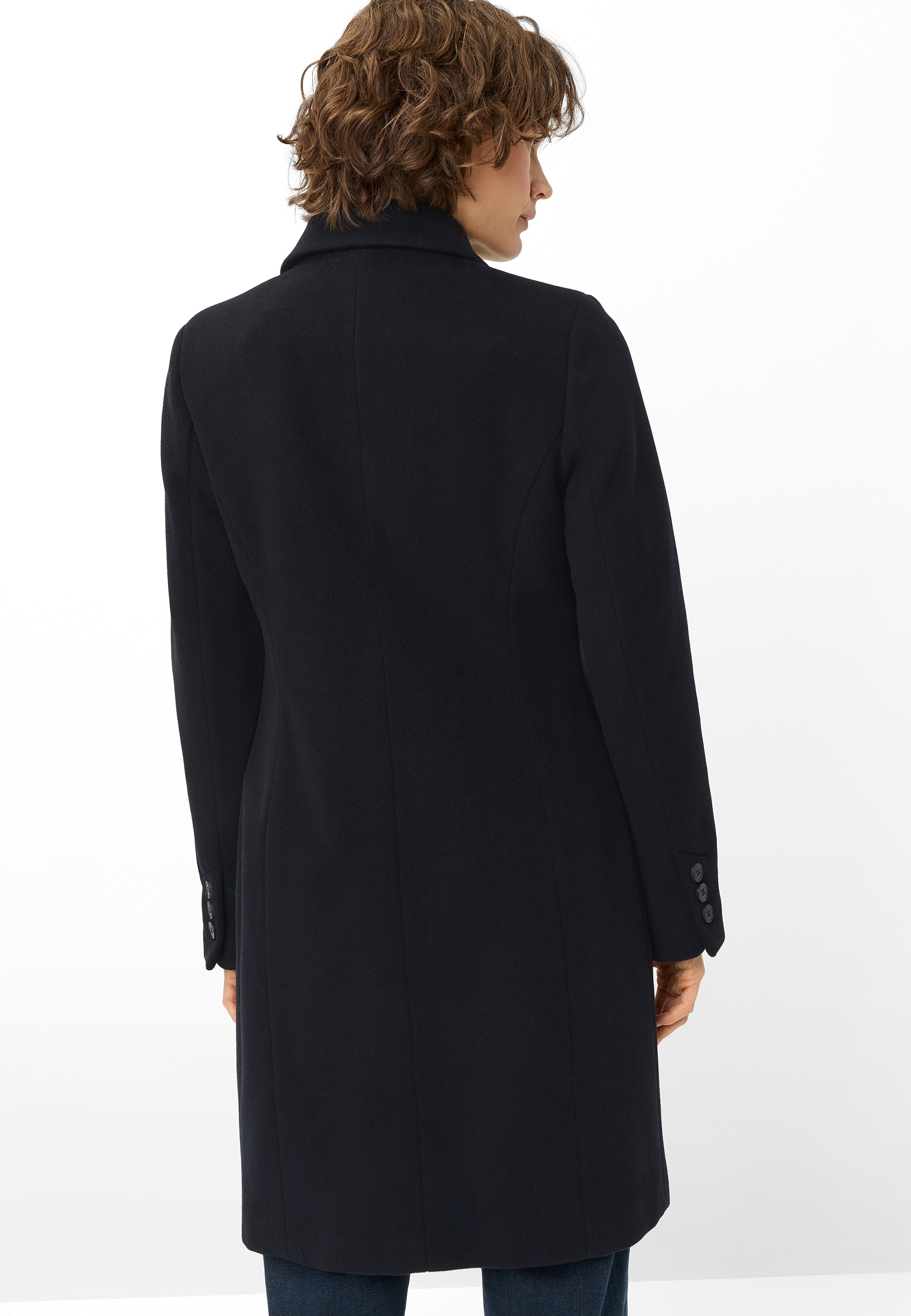 Fuchs Schmitt Wollmantel Reverskragen, Regular Fit, Pattentaschen