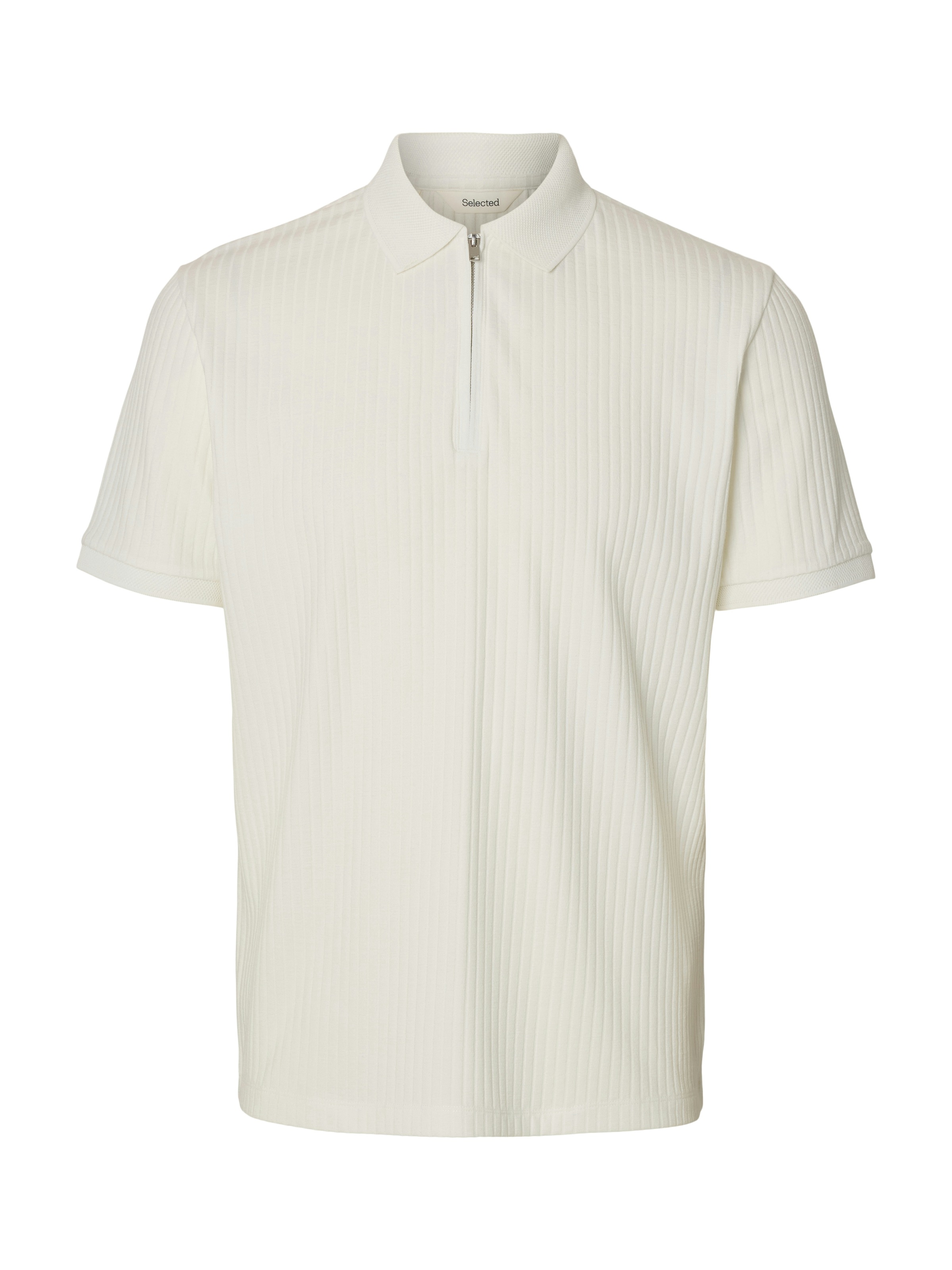 Selected Fave Structure Polo Cloud Dancer Men's Size M 3
