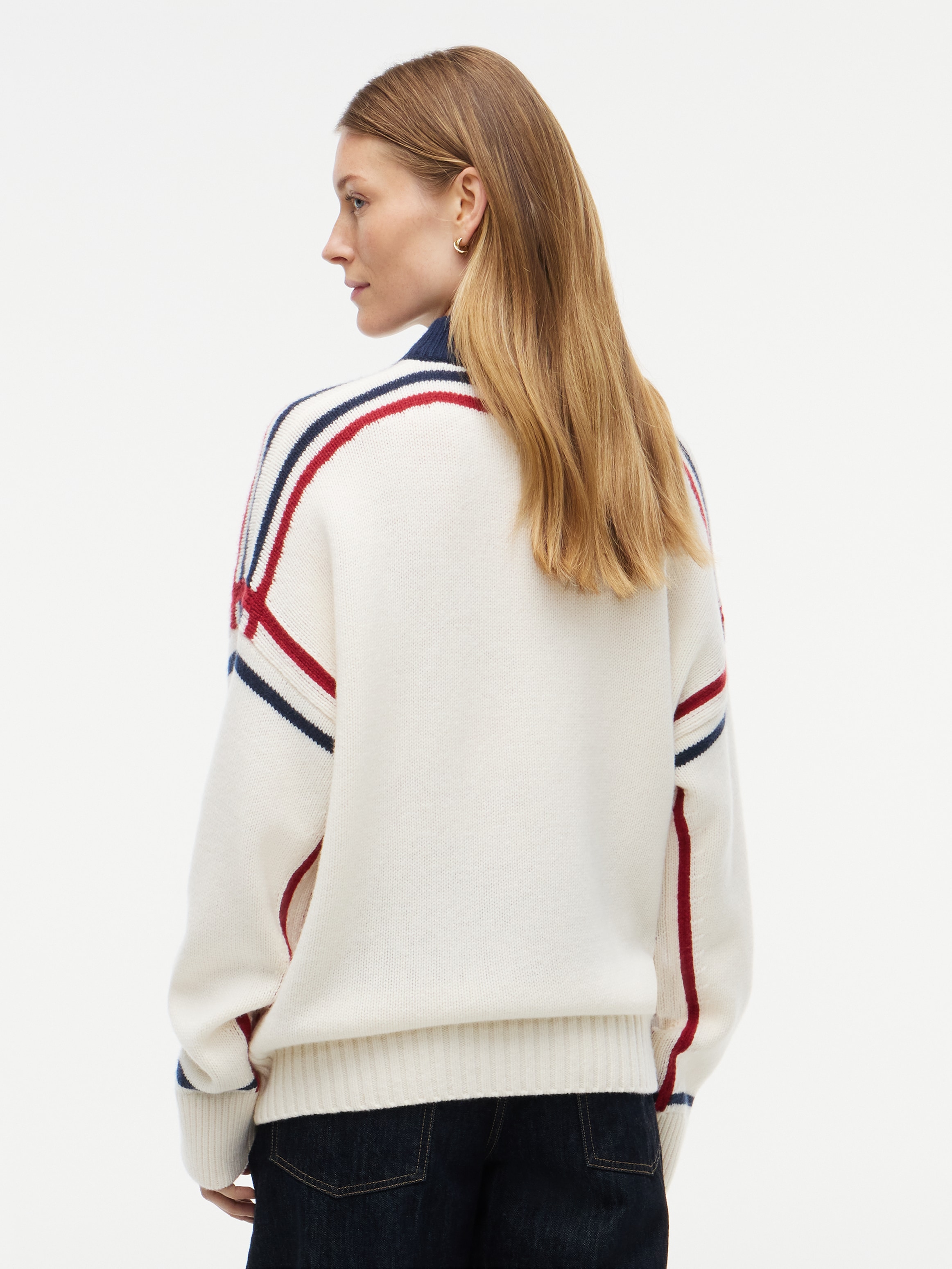 Tommy Hilfiger Strickpullover »RWB MK-NK RLX FIT SWT« aus Wolle, relaxed fit