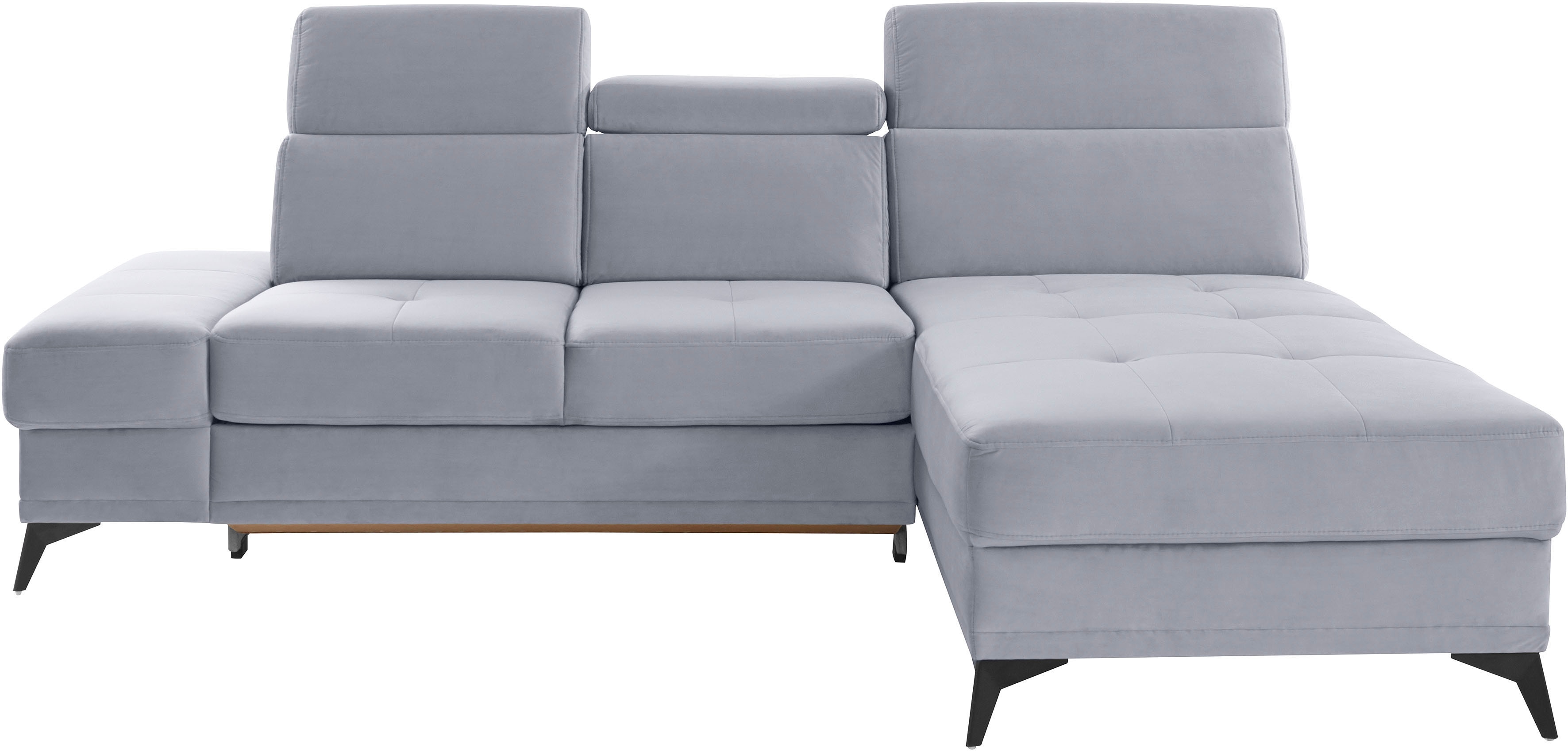 OTTO home Ecksofa "Cardiz L-Form" inkl.Kopfteilverstellung und Federkern wahlweise mit Schlaffunktion