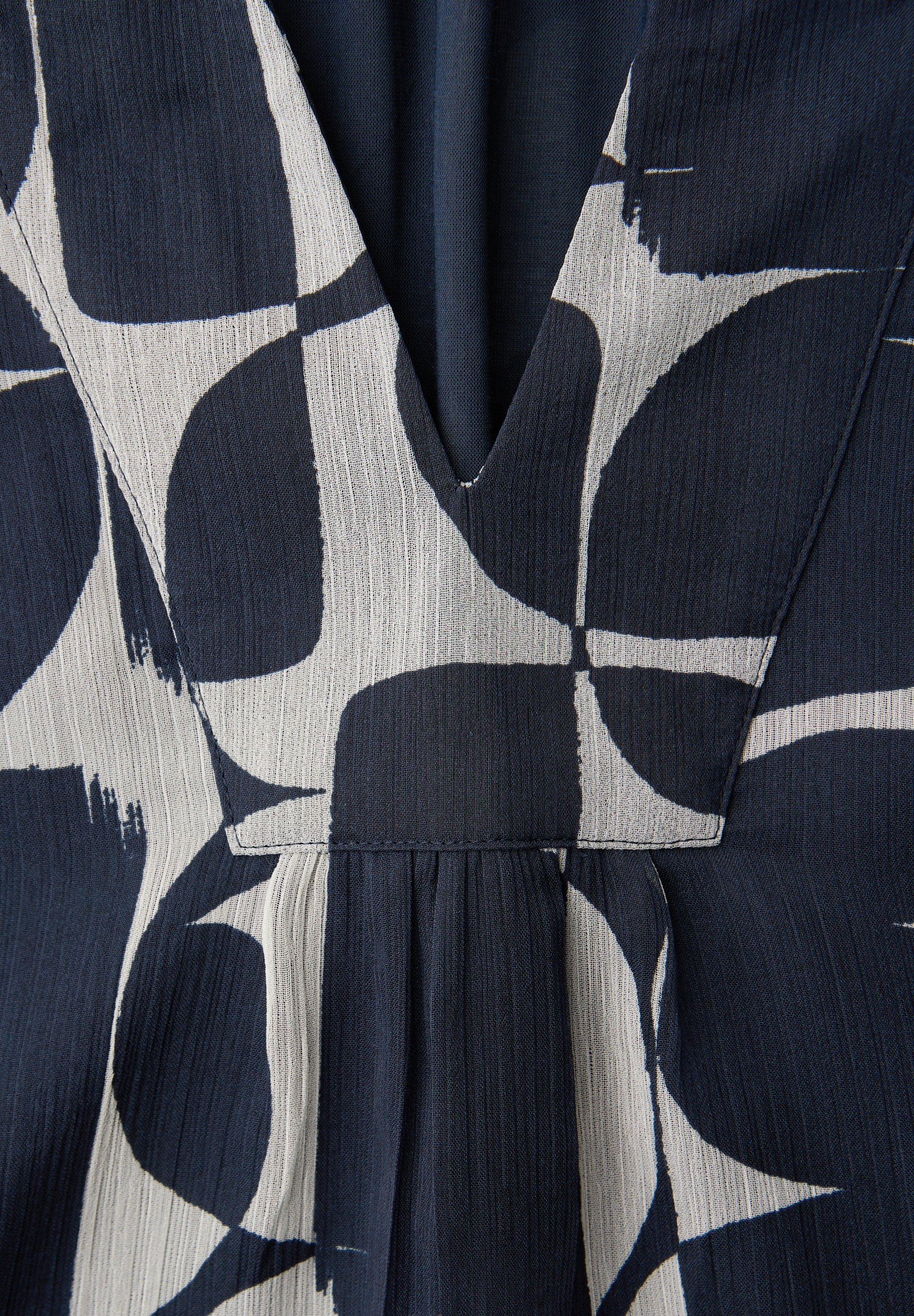 STREET ONE Tunika mit geschlitztem Rundhalsausschnitt