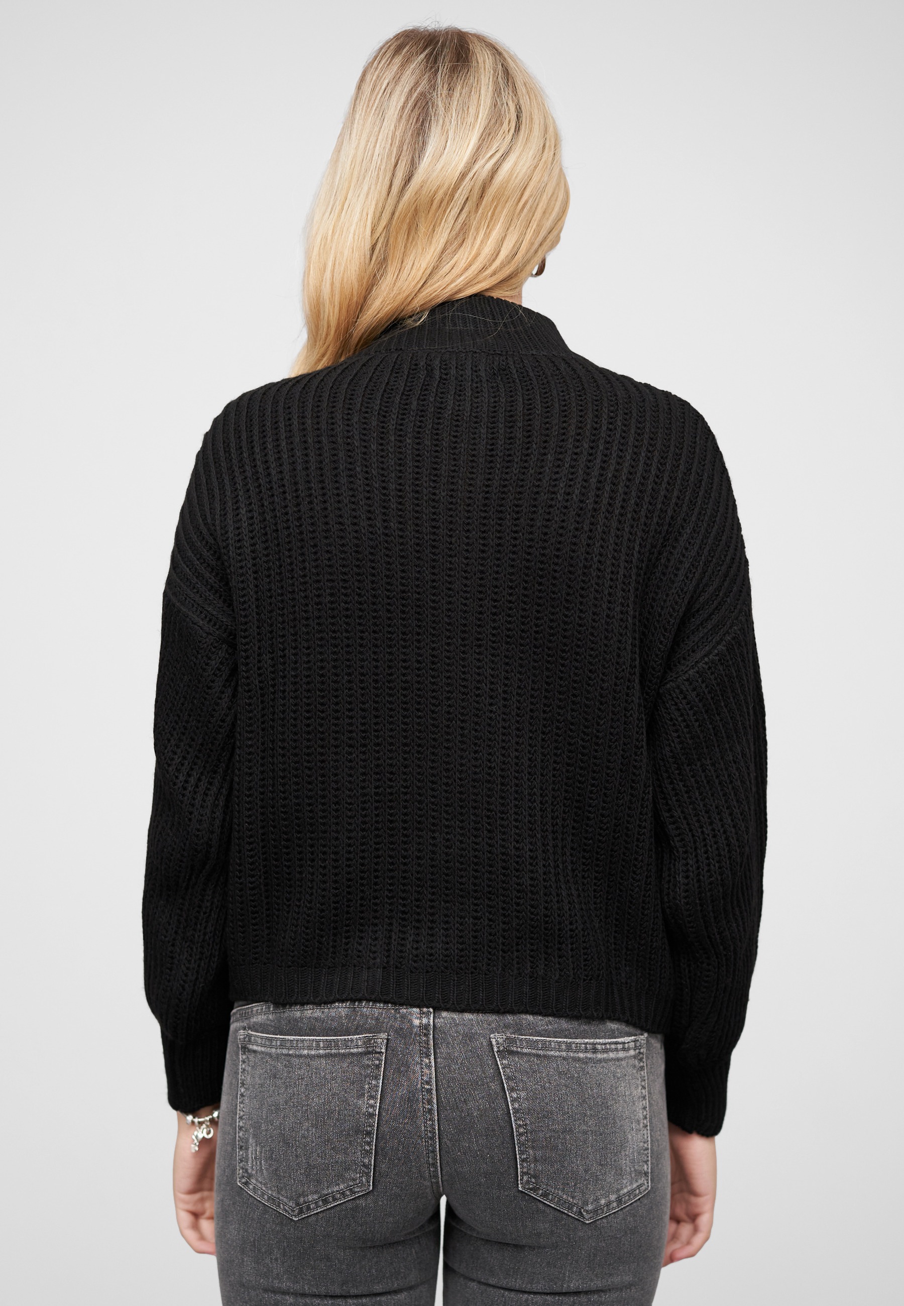 CLOUD 5IVE Fleecepullover »CLOUD 5IVE Pullover mit Stehrollkragen und V-Ausschnitt«
