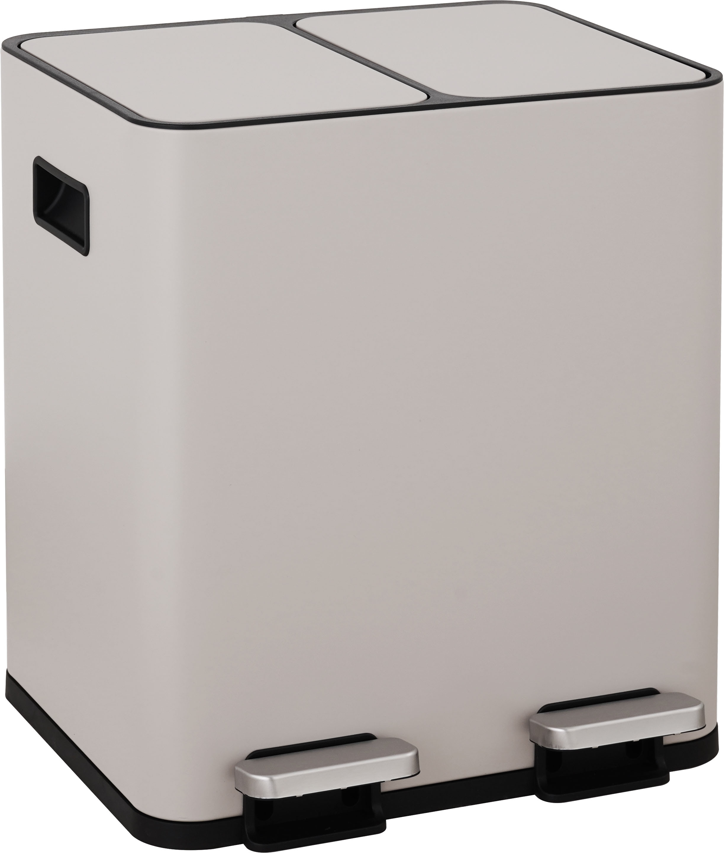 OTTO home Mülleimer "Garrin, Soft Close, m. 2 Fächern, Fassungsvermögen 2x15 L bzw. 2x30 L" 2 Behälter Mülltrennsystem mit 2 separaten Innenbehältern und Fußtrittpedalen