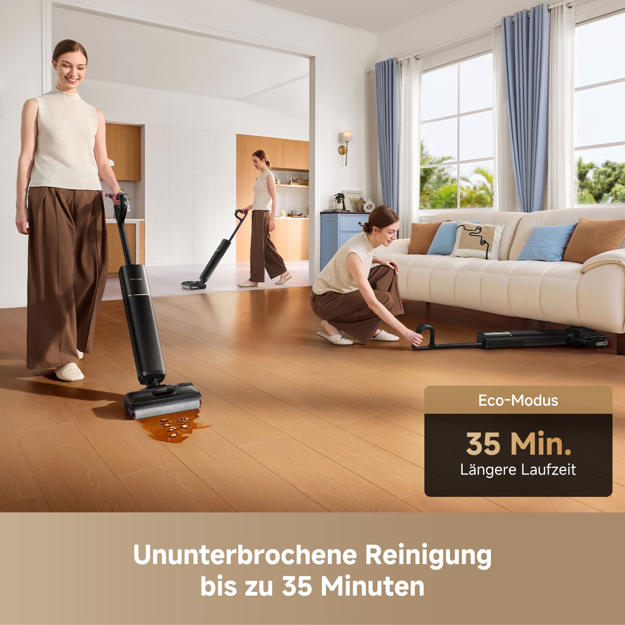 Dreame Nass-Trocken-Sauger »G12 Pro Flex« 35 min Laufzeit, Frischwasserreinigung