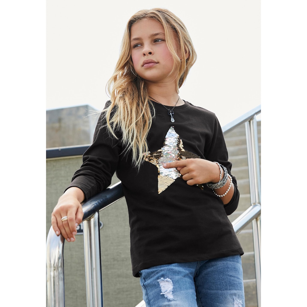 KIDSWORLD Langarmshirt »STERN«