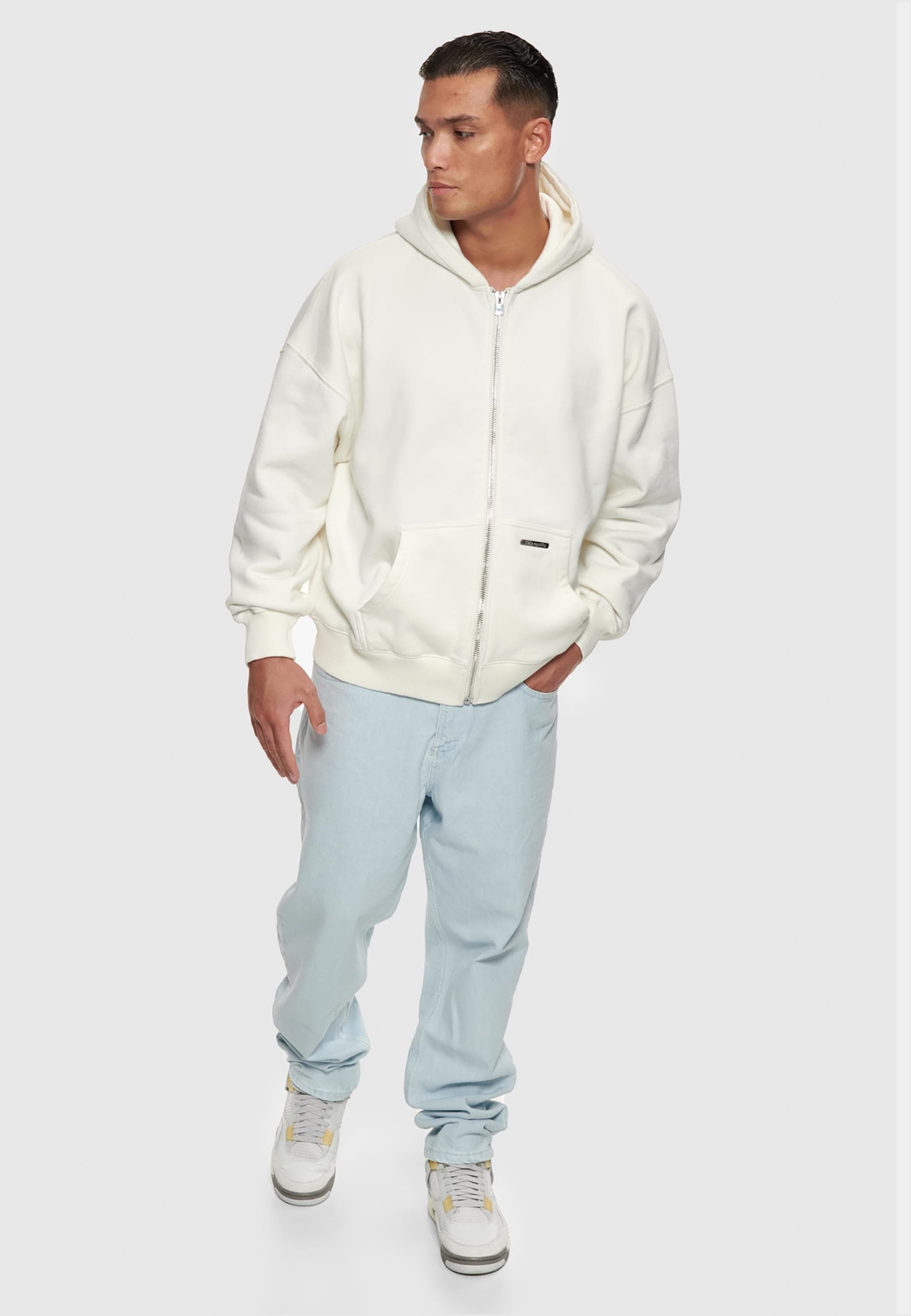 Dropsize Sweatjacke »Dropsize Herren Bazix Republiq Super Heavy Rib Zipper«