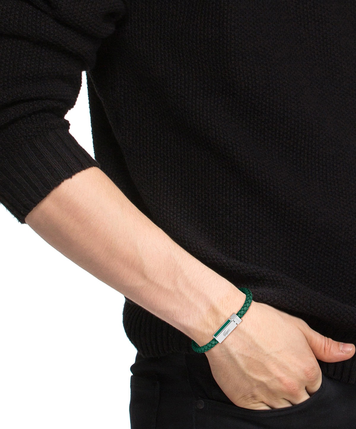 Lacoste Lederarmband »ROCKEL, 2040449, 2040451«, mit Emaille