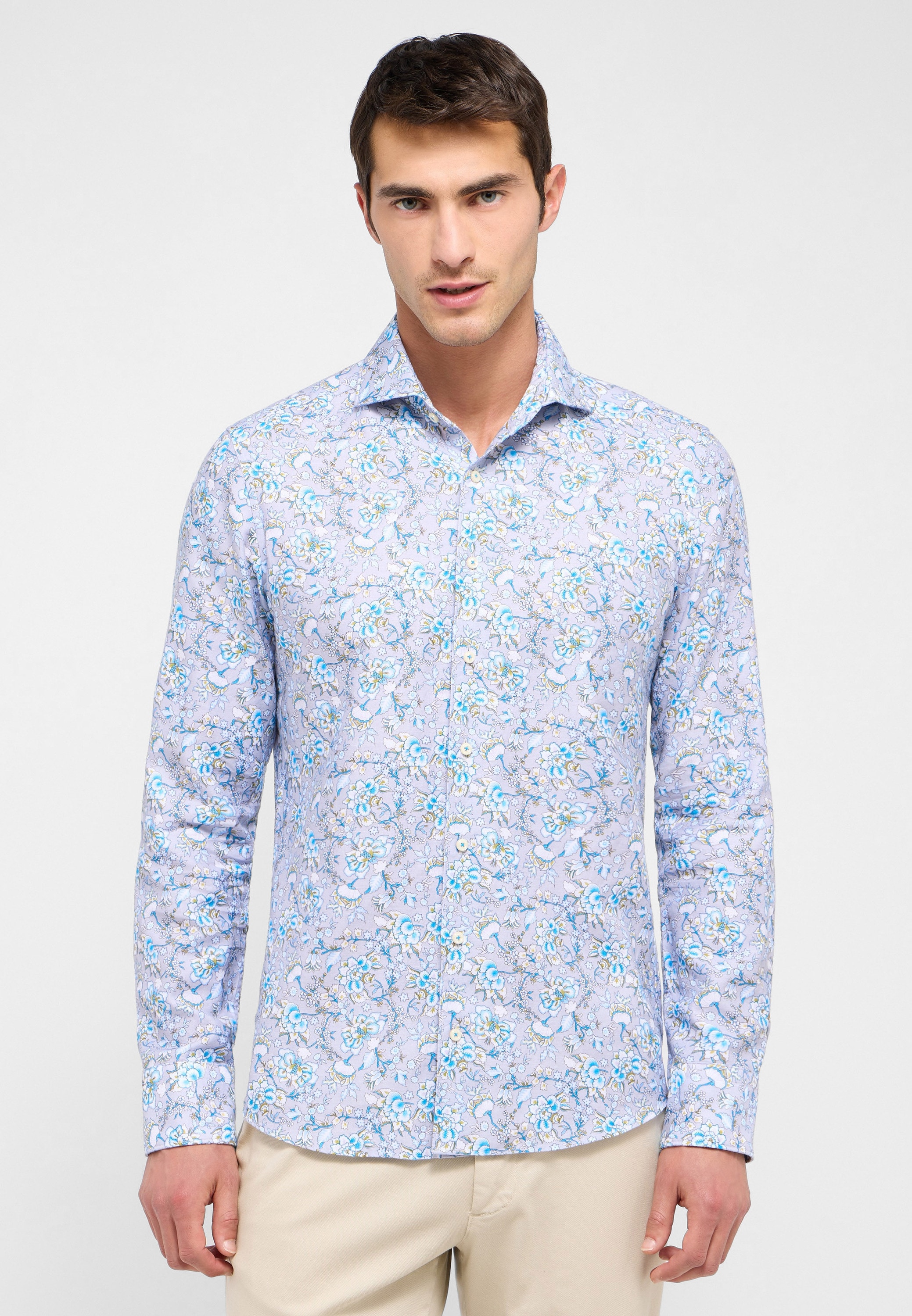 Eterna Langarmhemd "SLIM FIT" EASY IRON (bügelleicht) günstig online kaufen