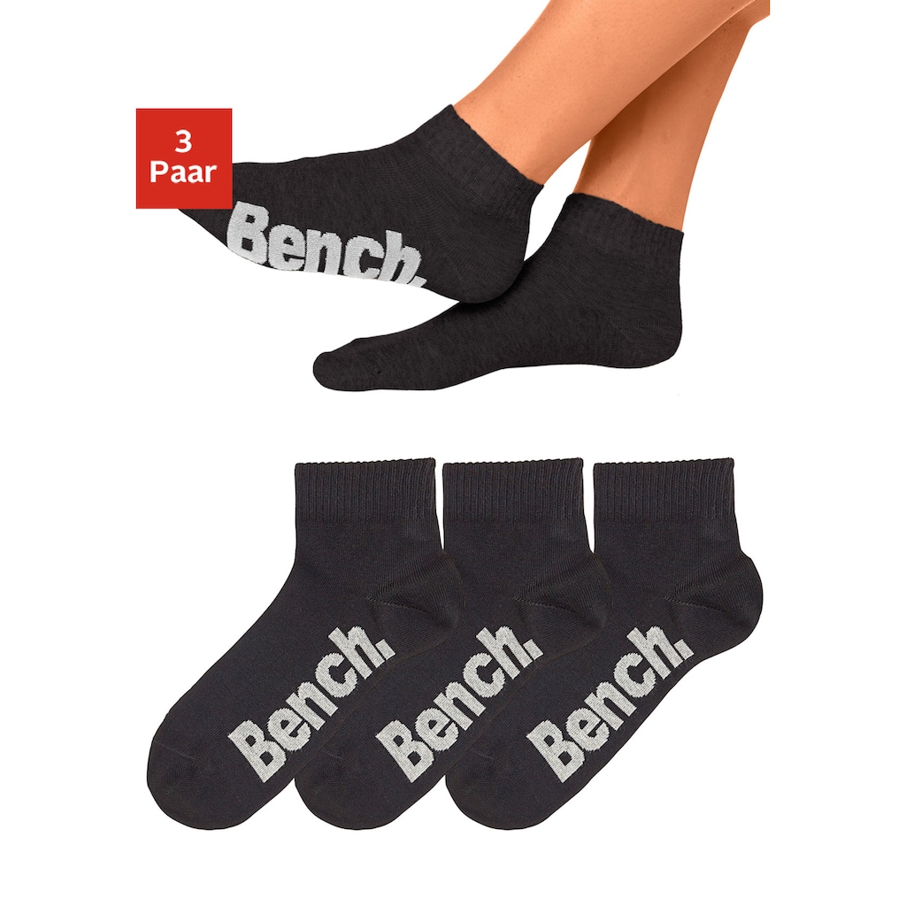 Bench. Kurzsocken, (Set, 3 Paar)