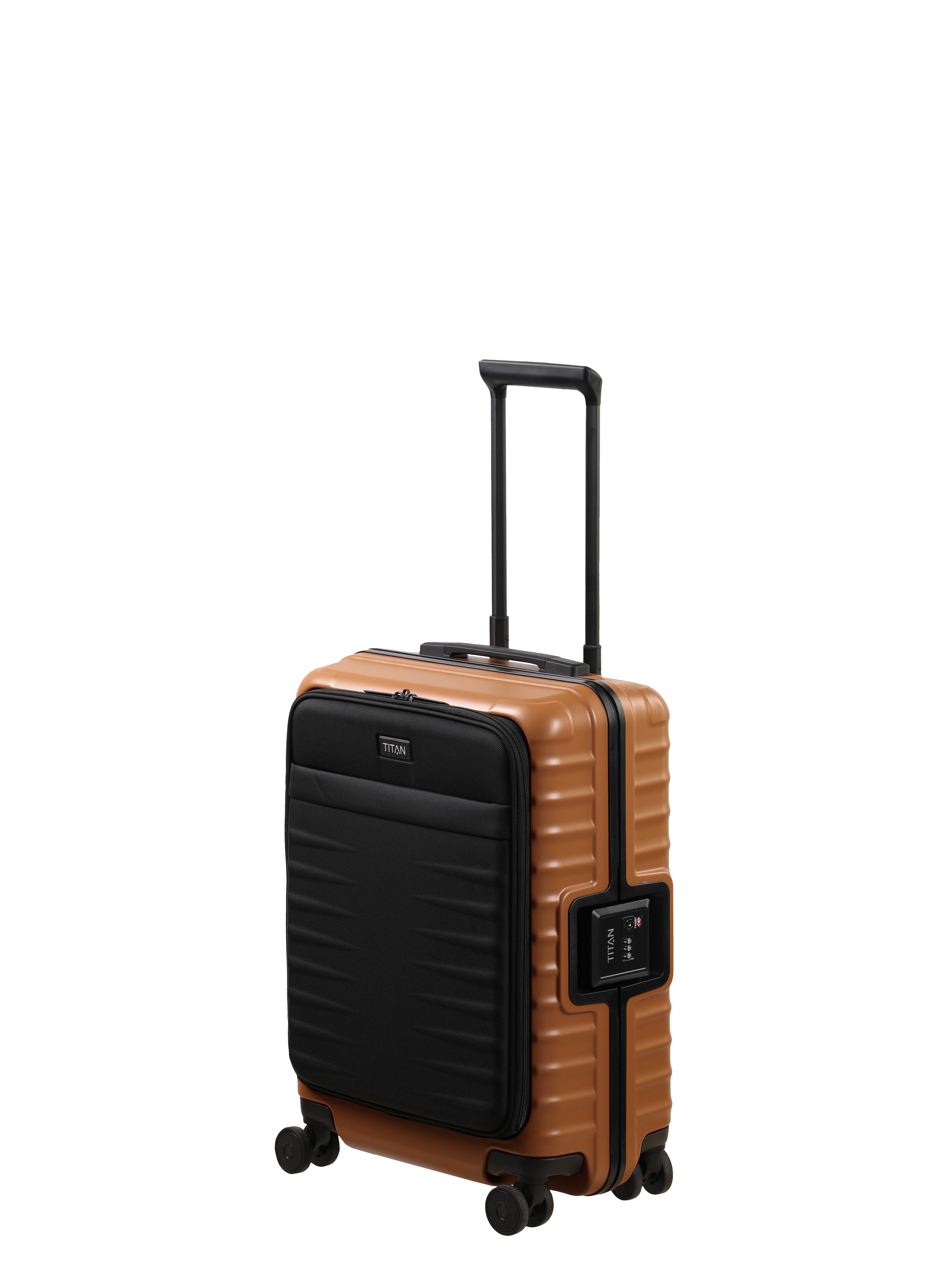 TITAN - Made in Germany Trolley "OVERSEAS Koffer Hartschale" 42 l 4 Rollen mit TSA-Rahmenschloss, intelligenter Innenaufteilung