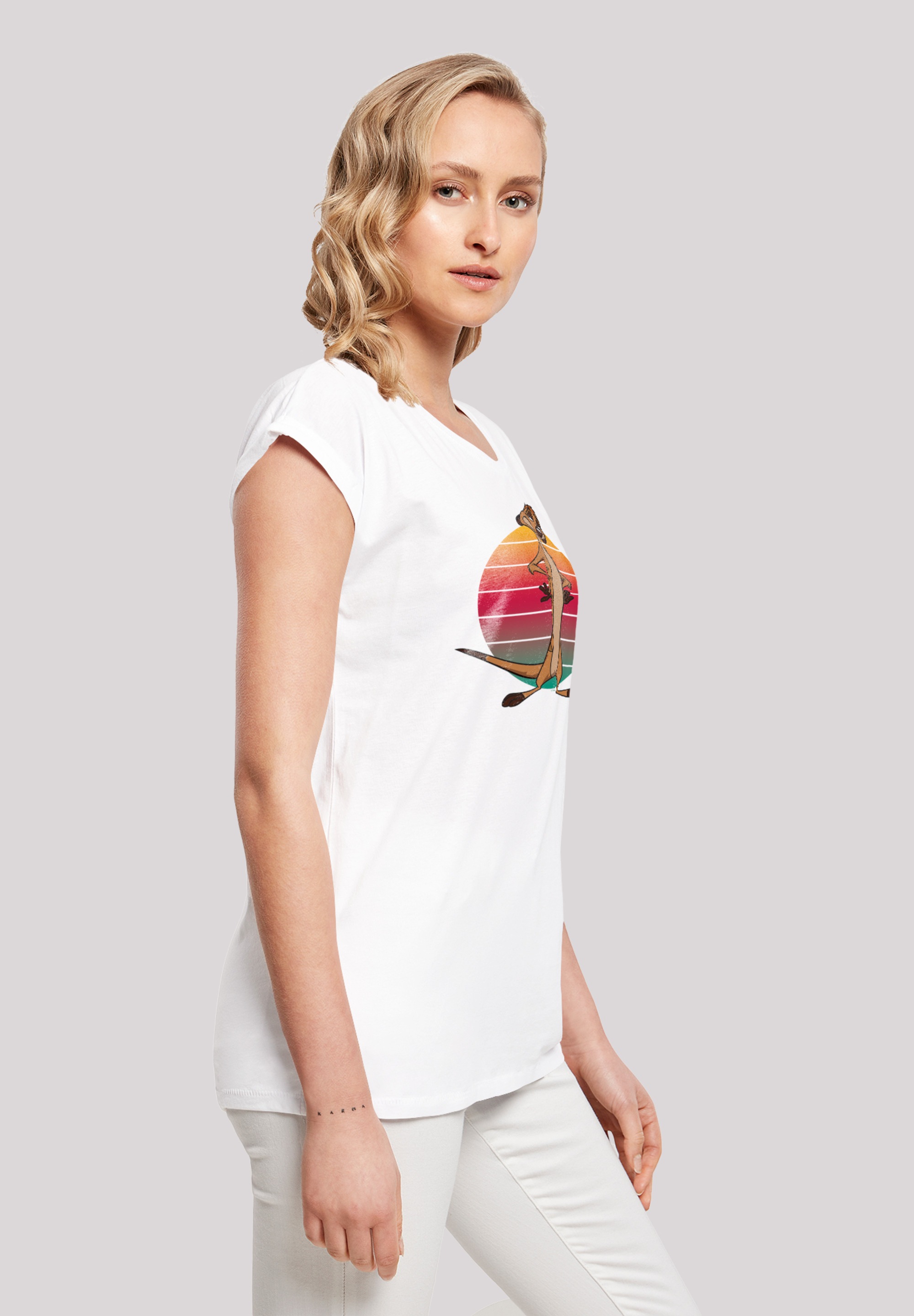F4NT4STIC T-Shirt »Disney König der Löwen Timon Sunset«, Print