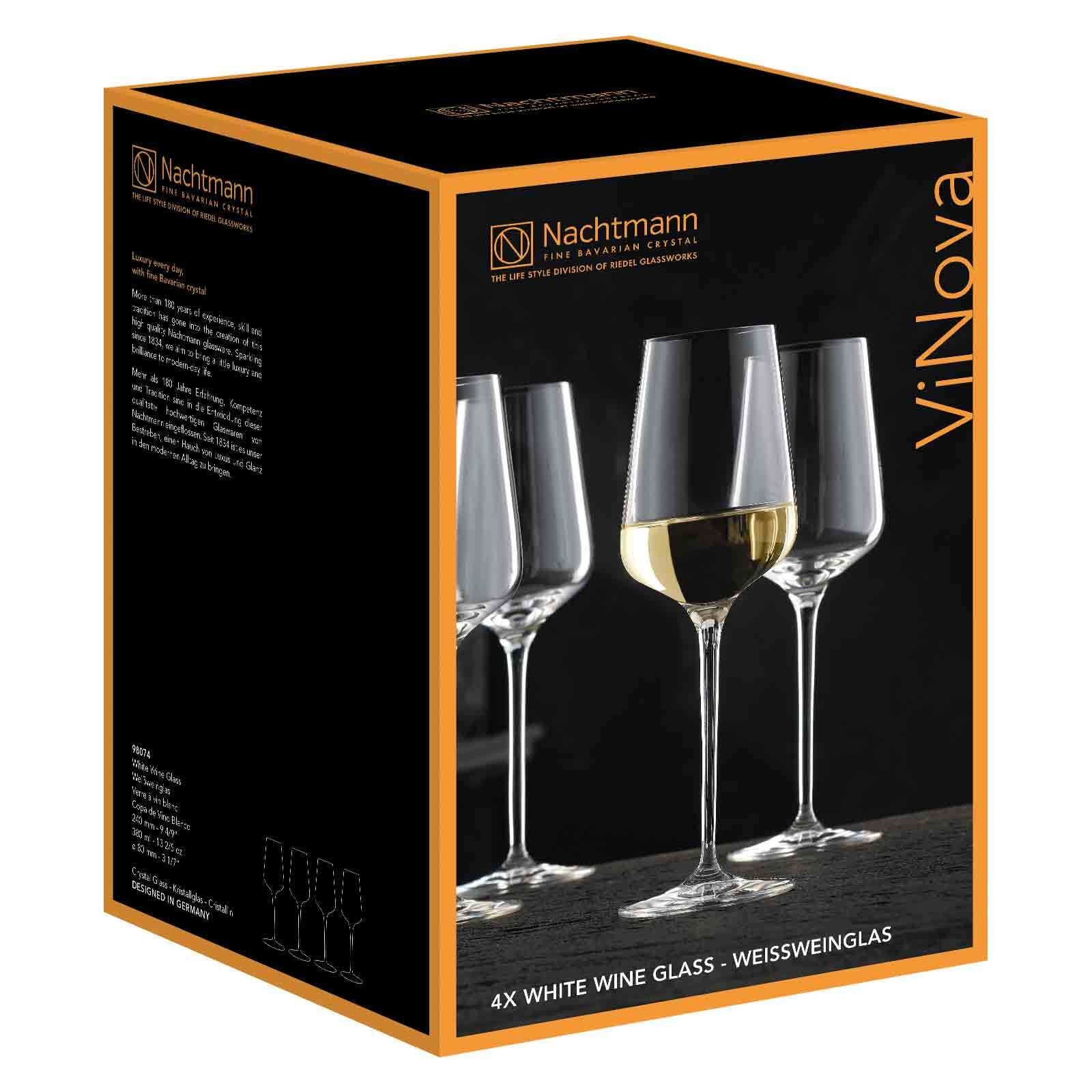 Nachtmann Weißweinglas »Weißweingläser ViNova 380 ml 4er Set transparent«