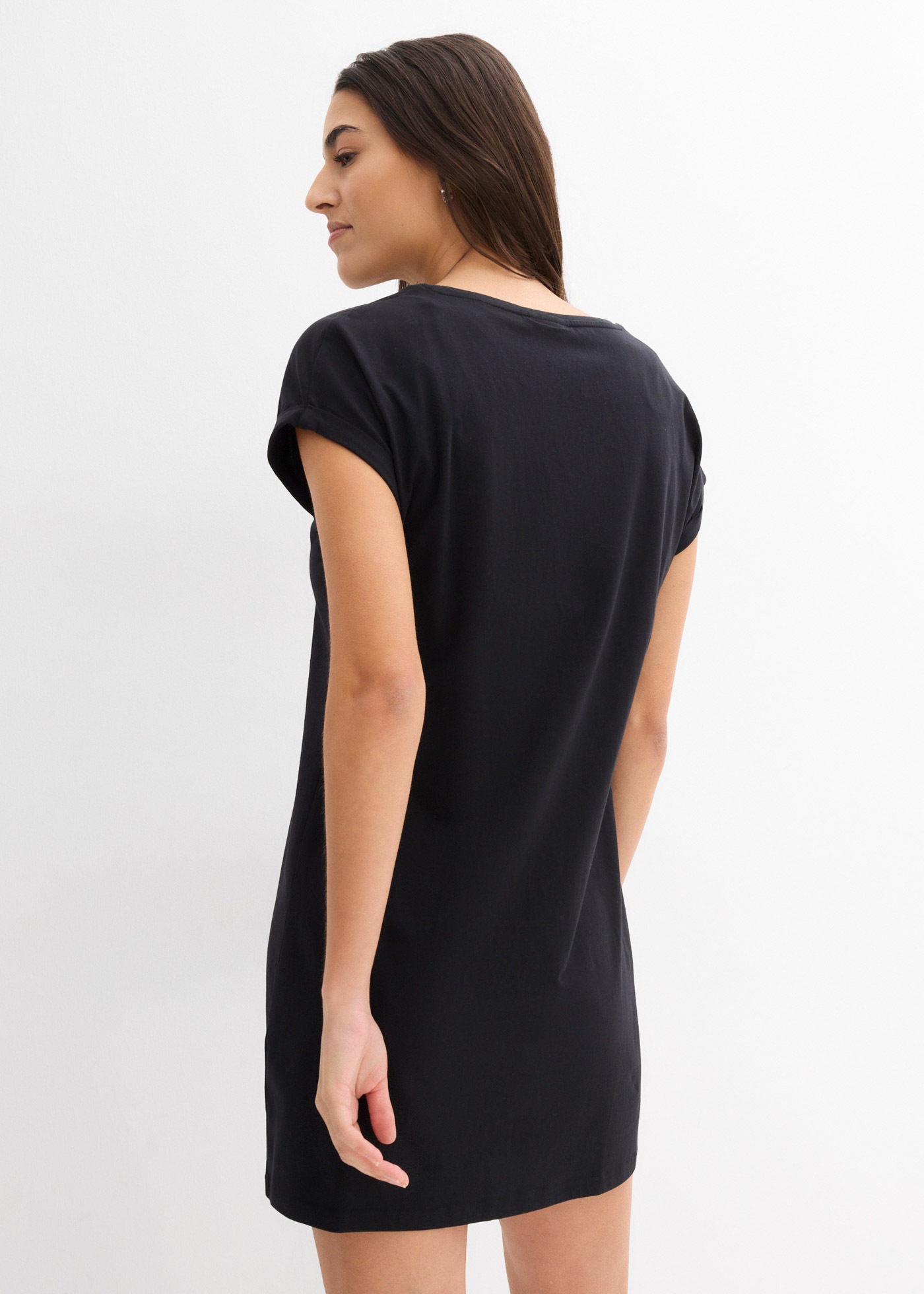 Thumbnail - bonprix Shirtkleid Packung, 2 tlg. tlg. für Frühling und Sommer, aus reiner Baumwolle, lockerer Schnitt