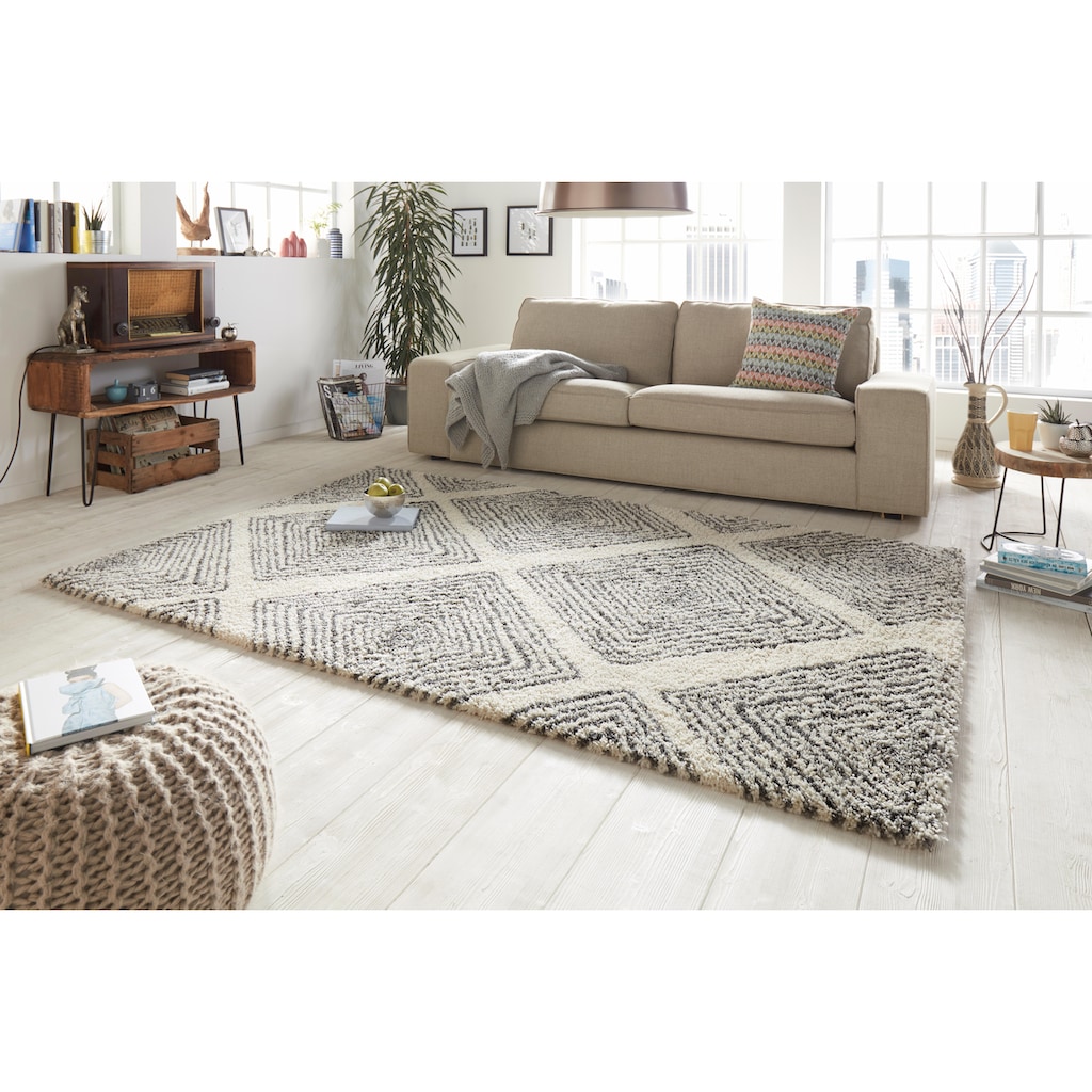 HANSE Home Hochflor-Teppich »Wire«, rechteckig