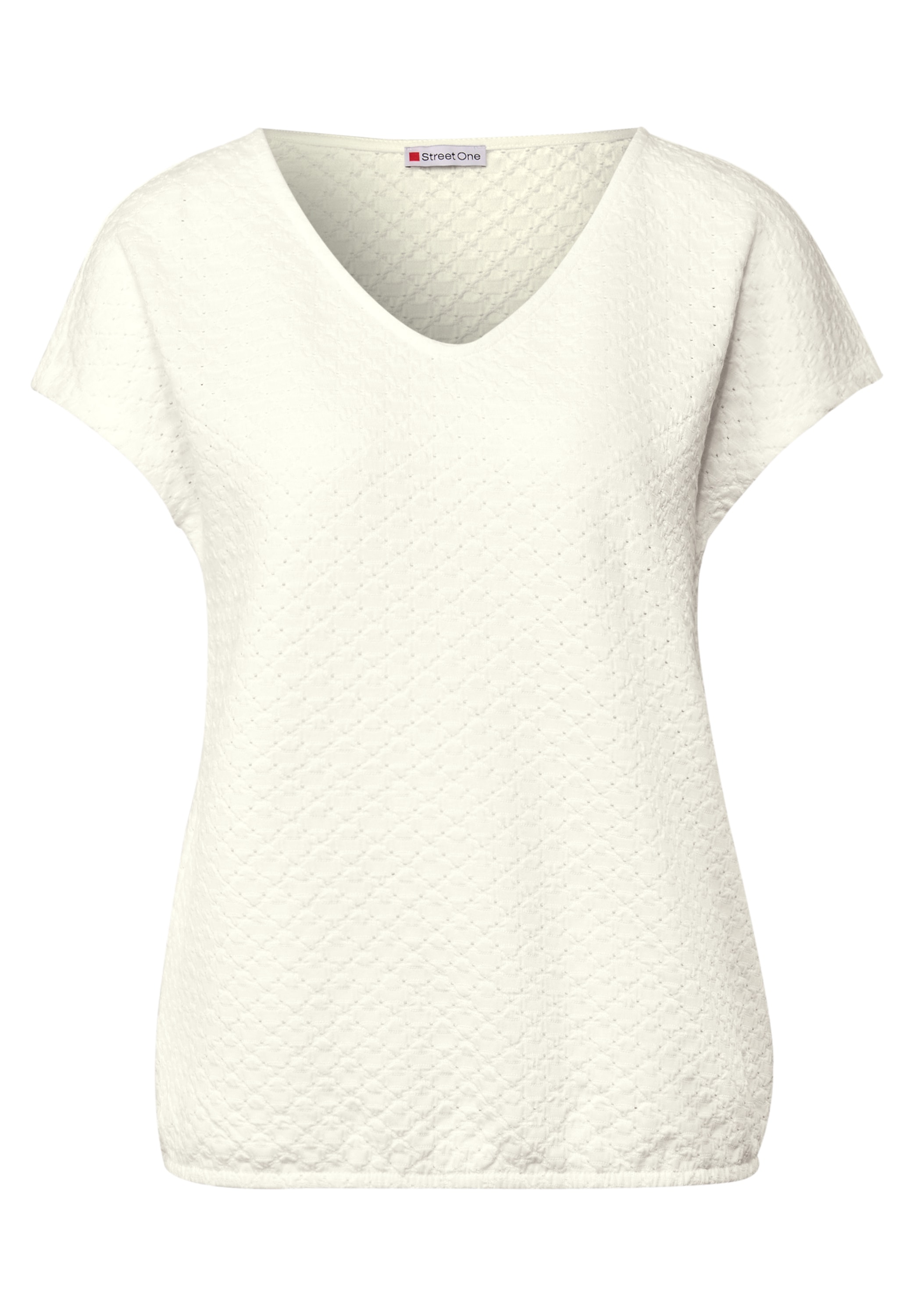 STREET ONE T-Shirt, mit Elastiksaum