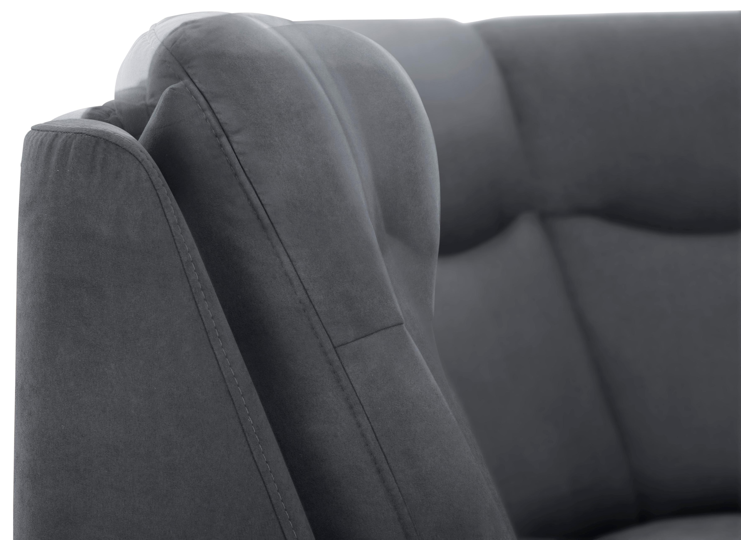 Home affaire Ecksofa »Boccaccio L-Form«, mit Federkern, incl. Kopfteilverstellung, wahlweise Bettfunktion