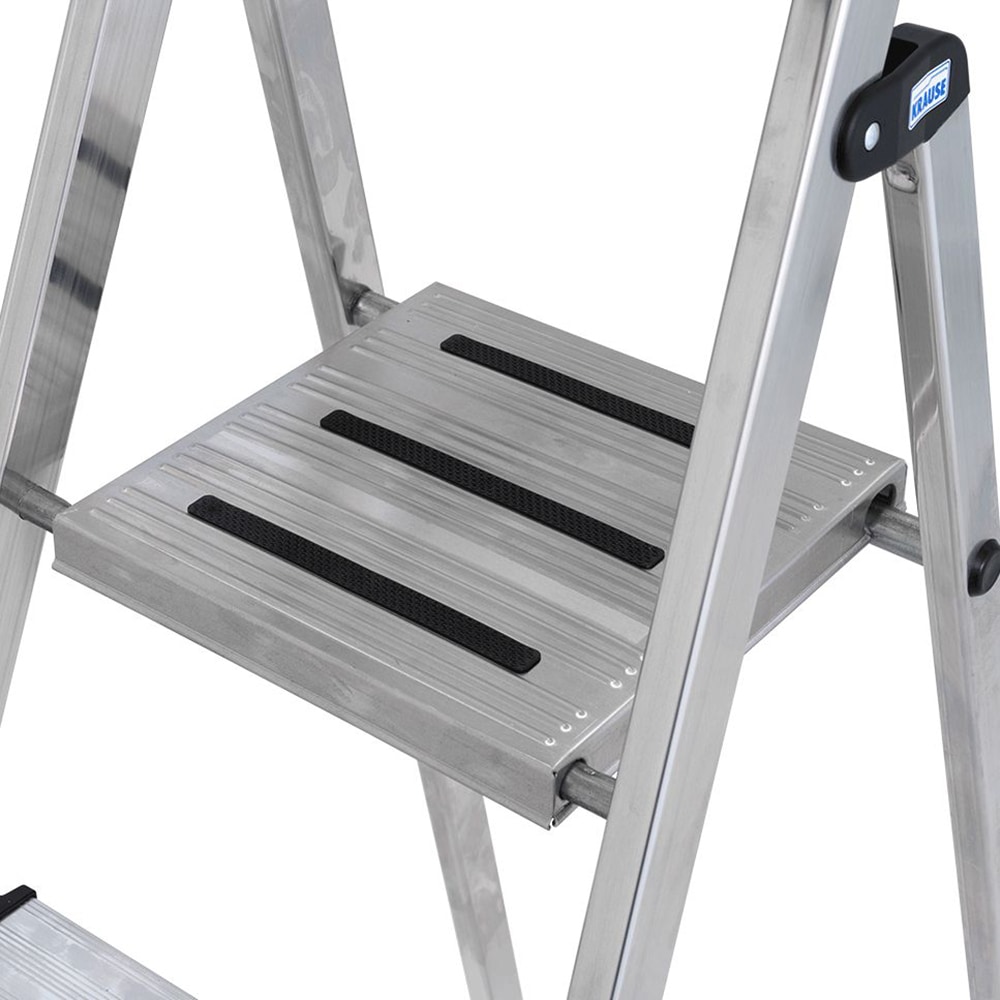 KRAUSE Stehleiter »Safety«, Aluminium, 1x5 Stufen, Arbeitshöhe ca. 305 cm