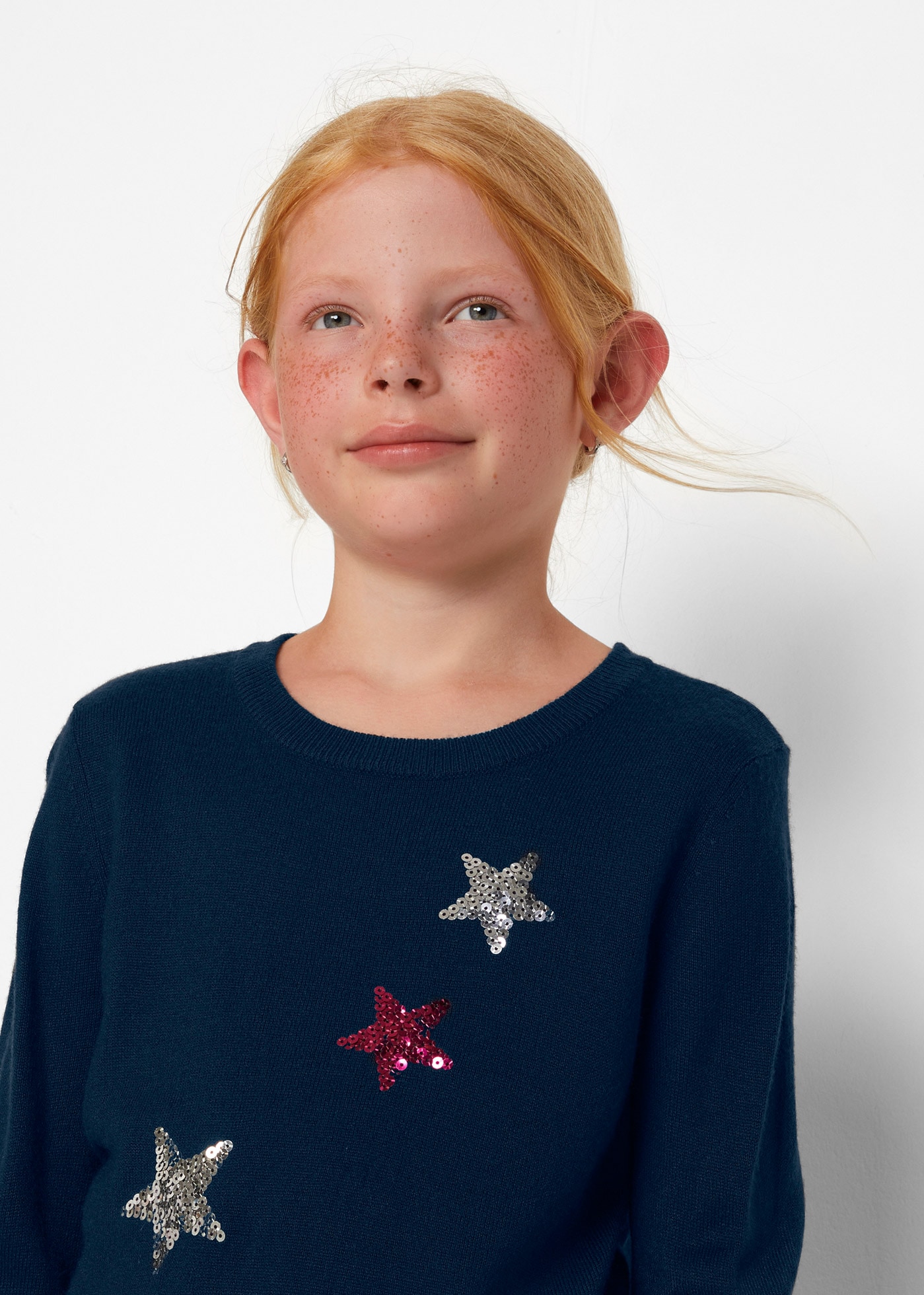 bonprix Strickpullover »Feinstrickpullover mit Pailletten« Feinstrickpullover mit Pailletten