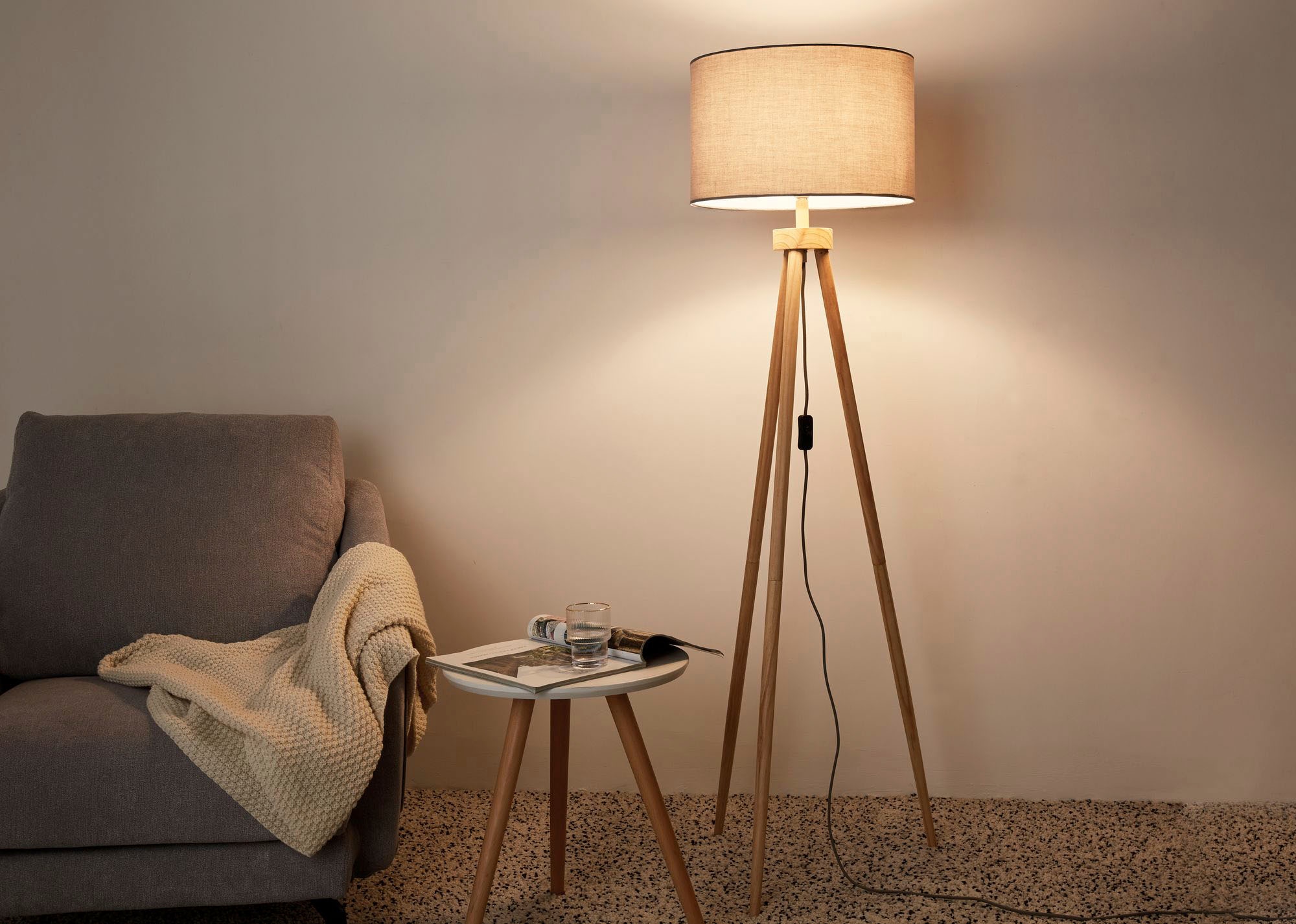 Stehlampe »Grand Coziness«, Pauleen BAUR flammig-flammig, E27, | 12 Stoffschirm