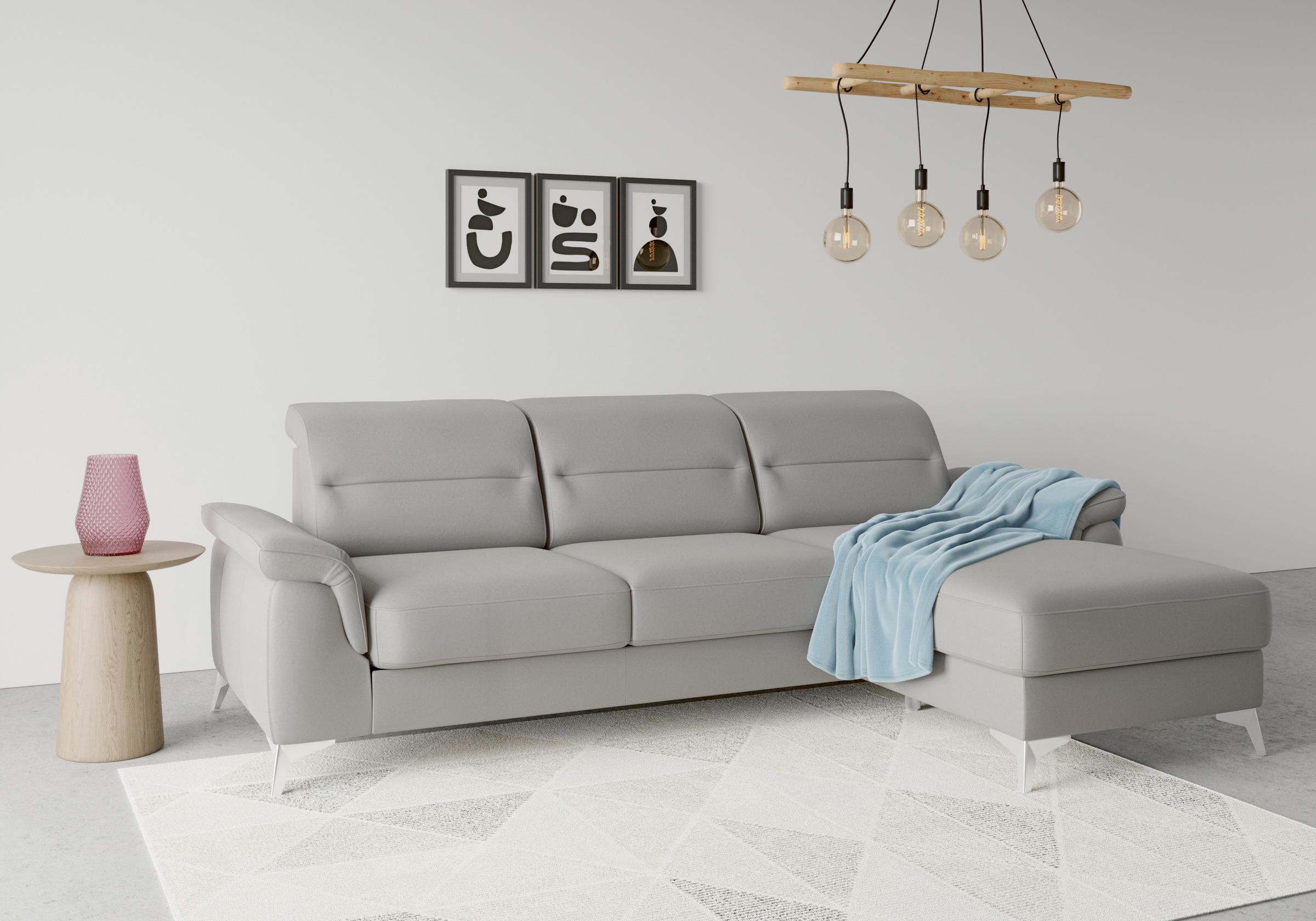 sit&more Ecksofa Sinatra L-Form, mit Recamiere, optinal mit Kopfteilverstel günstig online kaufen