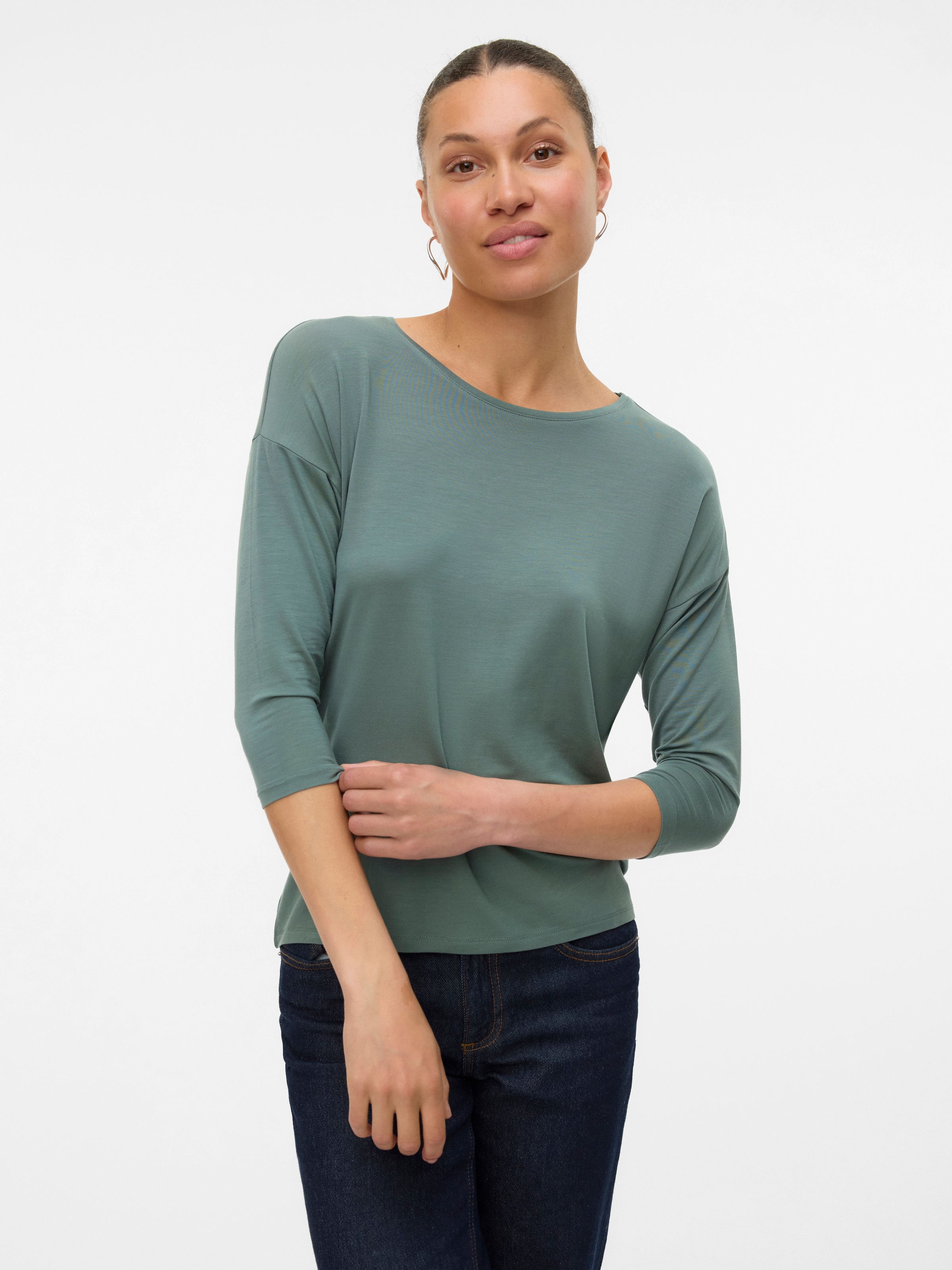 Vero Moda 3/4-Arm-Shirt "VMAVA 3/4 TOP JRS GA NOOS" günstig online kaufen