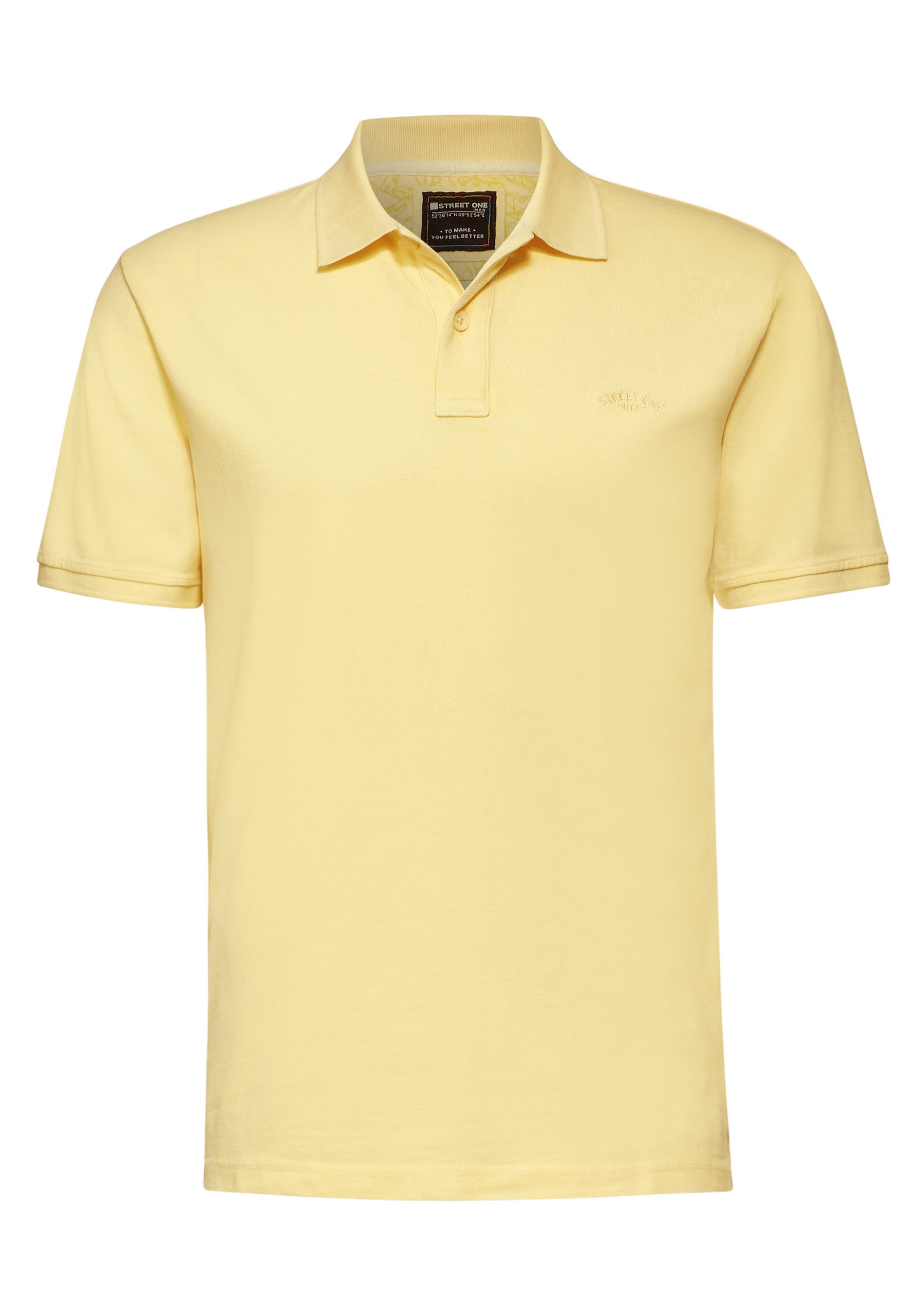 STREET ONE MEN Poloshirt, aus reiner Baumwolle