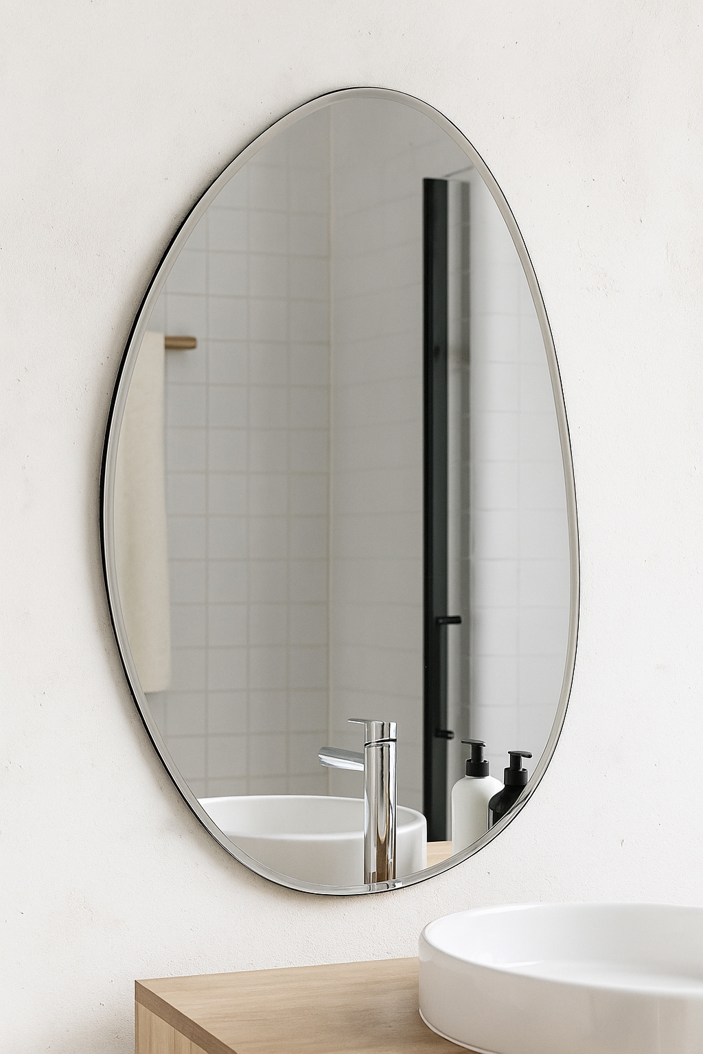 s.Oliver Wandspiegel »Lucee« ovalförmig, ca. 88,5x59cm, mattierter dezenter Rahmen