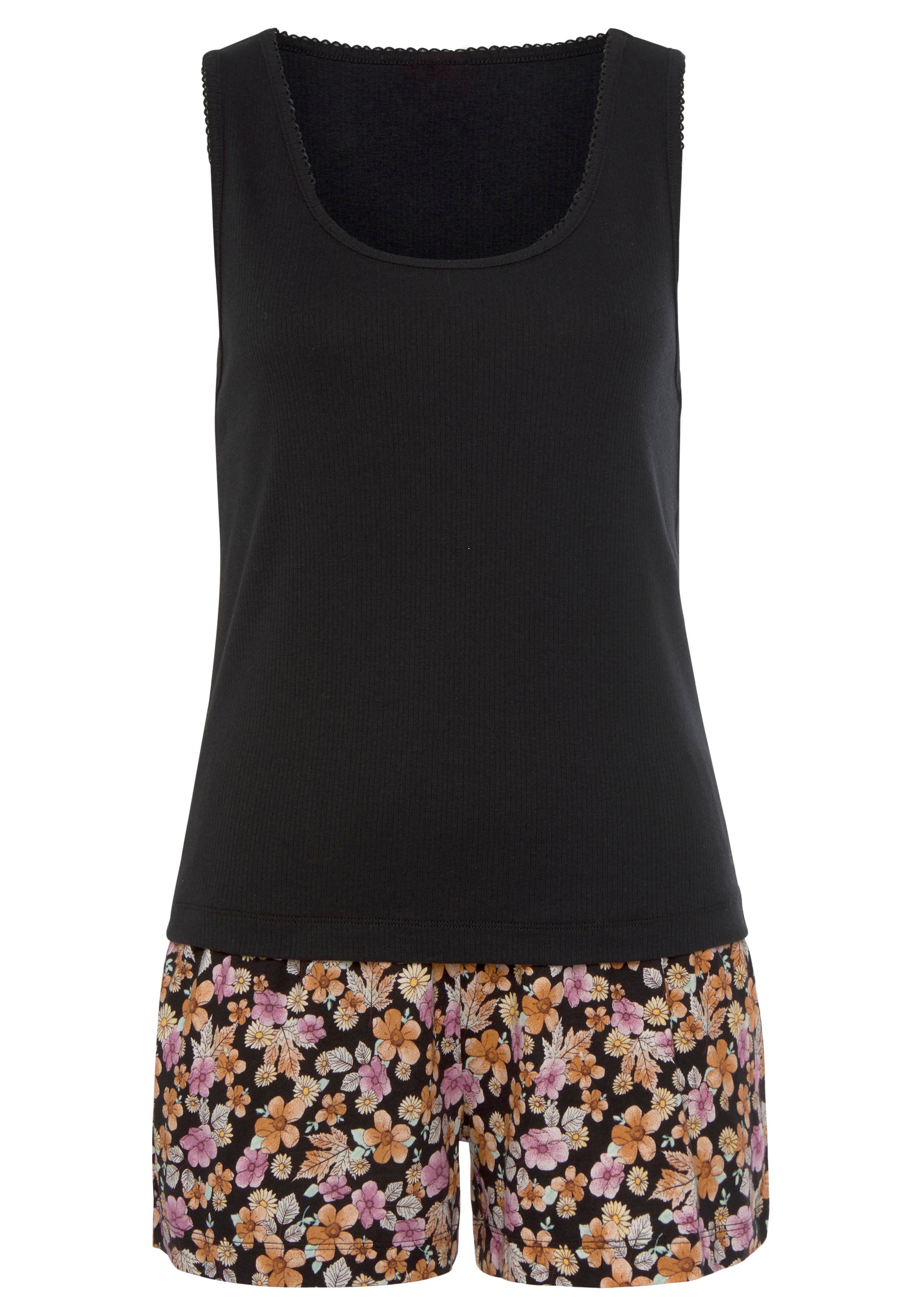 Vivance Dreams Shorty, 2 Stk. mit schönem Blumendruck günstig online kaufen