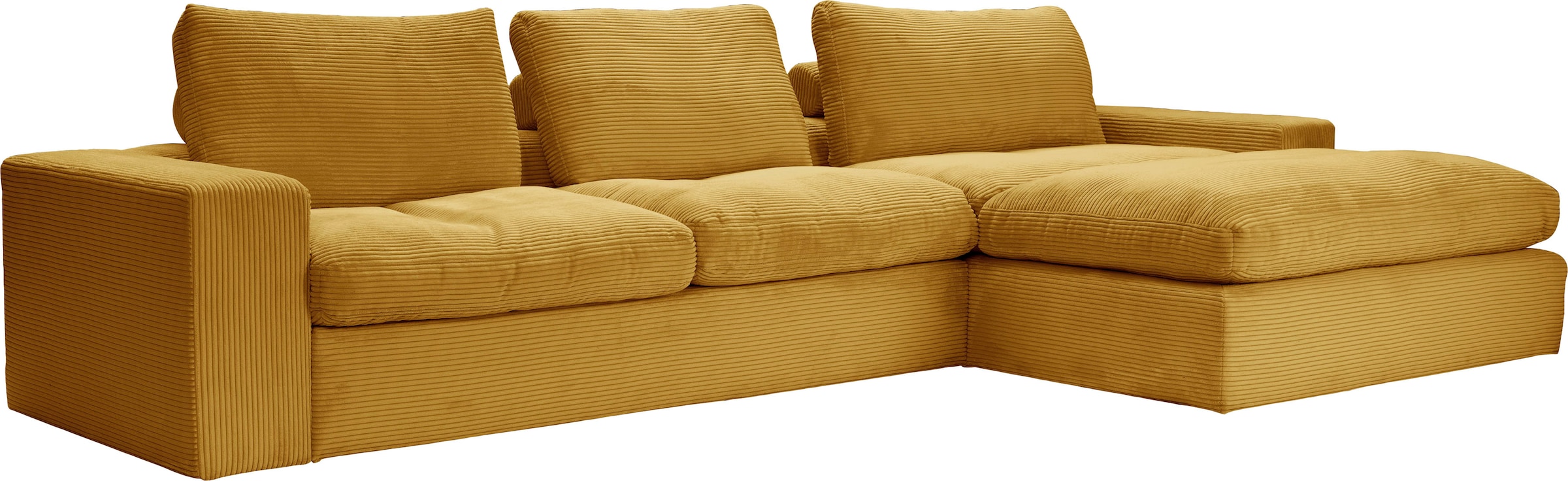 alina Ecksofa »Sandy«, mit Recamiere, in modernem Cordstoff