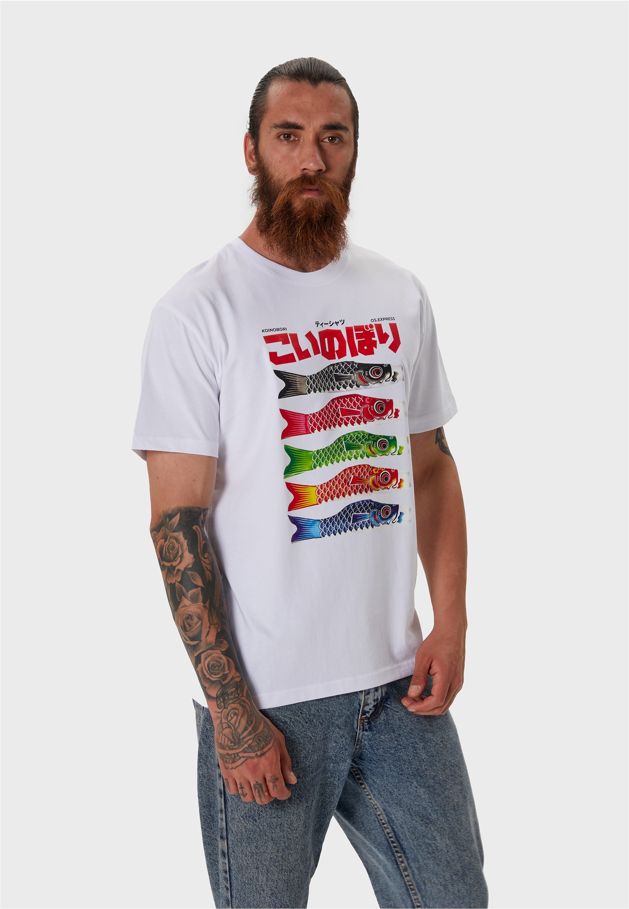 Oldskull T-Shirt "Asian Koi" 1 Stk. tlg. mit coolem Print günstig online kaufen