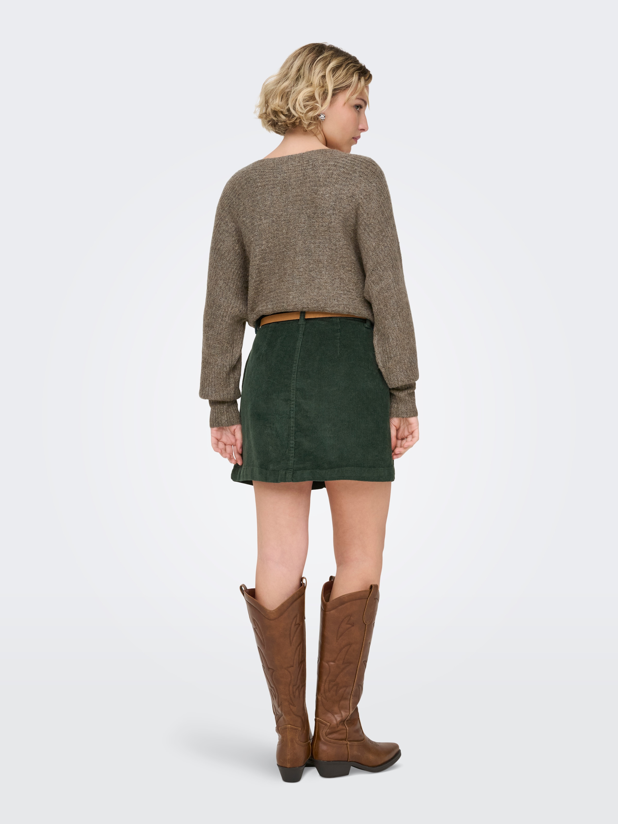 ONLY Cordrock »ONLAMAZING HW CORD SKIRT« Baumwollmischung