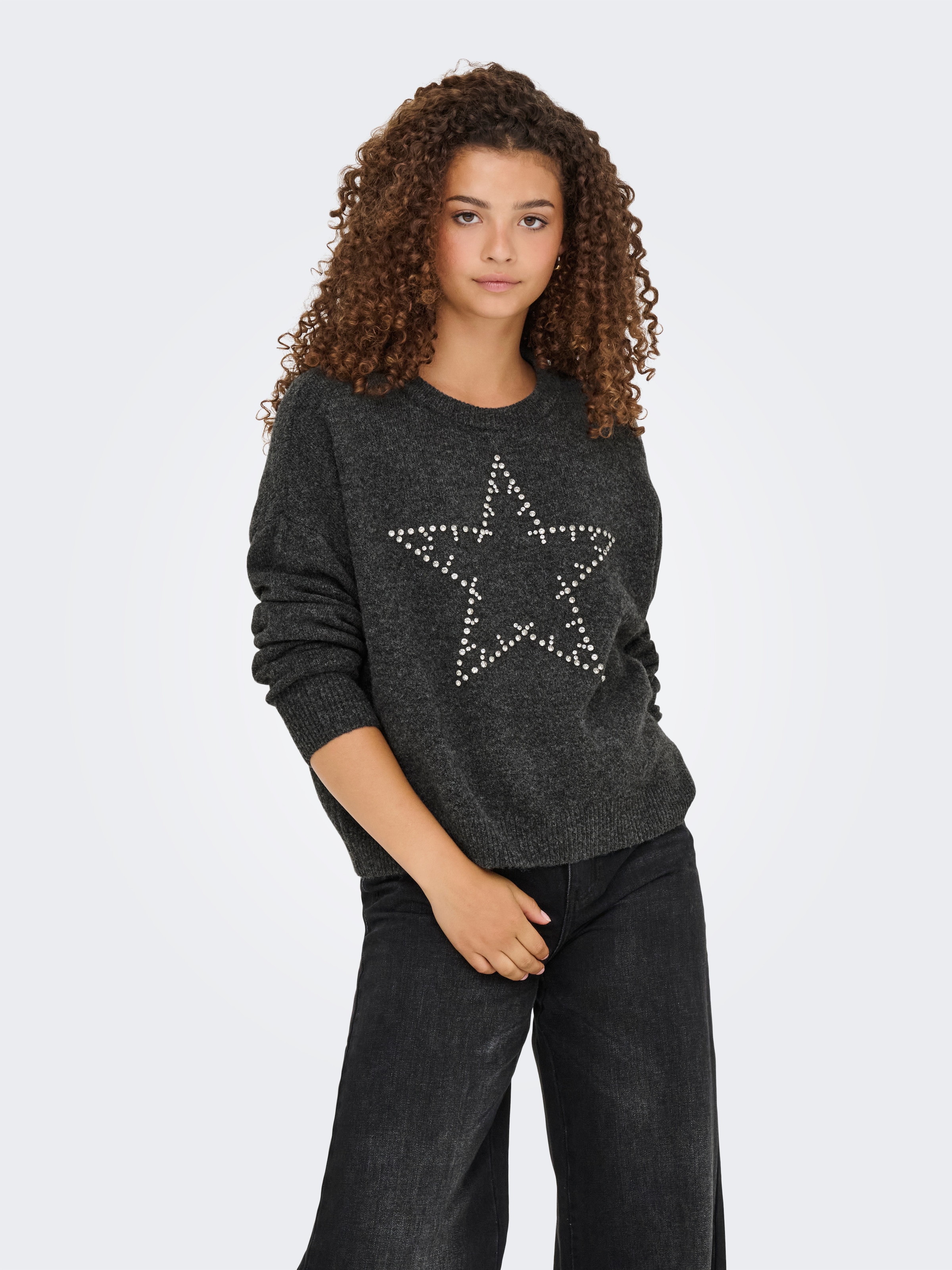 ONLY Strickpullover "ONLRENATA LS O-NECK BLING KNT" günstig online kaufen