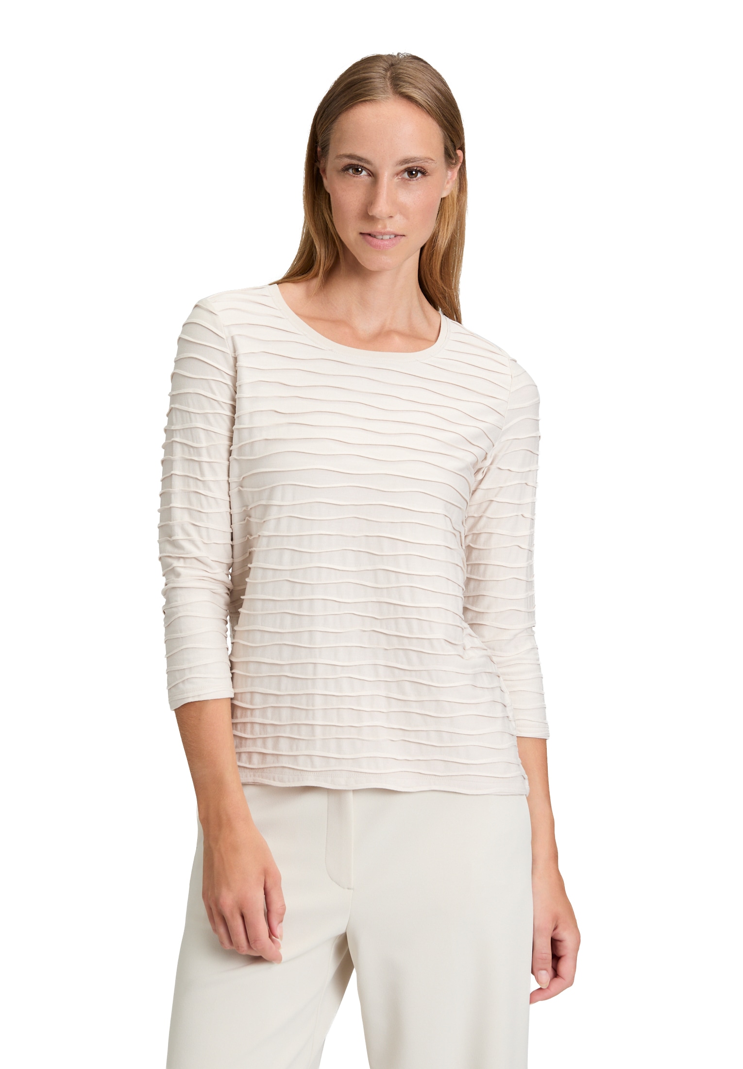 Betty Barclay 3/4-Arm-Shirt "Betty Barclay Damen Basic Shirt mit Wellenstru günstig online kaufen